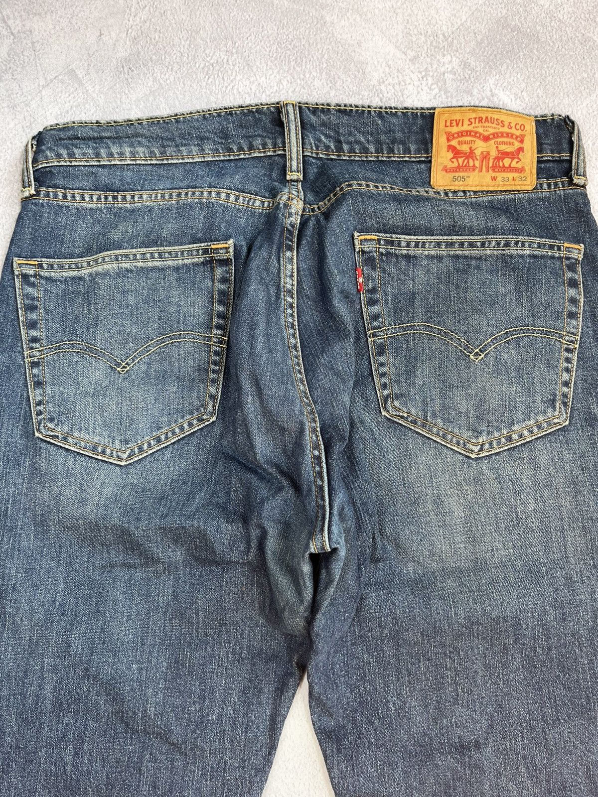 Levi's × Levi's Vintage Clothing × Vintage Vintage Y2K Levi’s 505 straight faded denim jeans size 33 Size US 33 - 2 Thumbnail