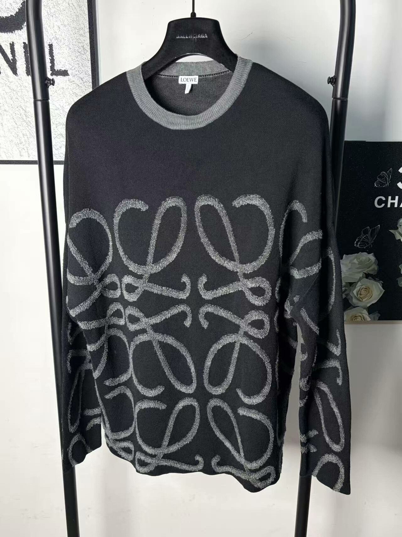 Loewe Loewe Knit White Hoodie s Men Size US S / EU 44-46 / 1 - 1 Thumbnail