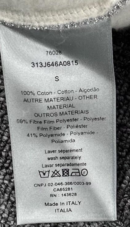 Dior Dior Runway Gray Glitter Yin Yang Hooded Sweatshirt K12 Size S / US 4 / IT 40 - 8 Thumbnail