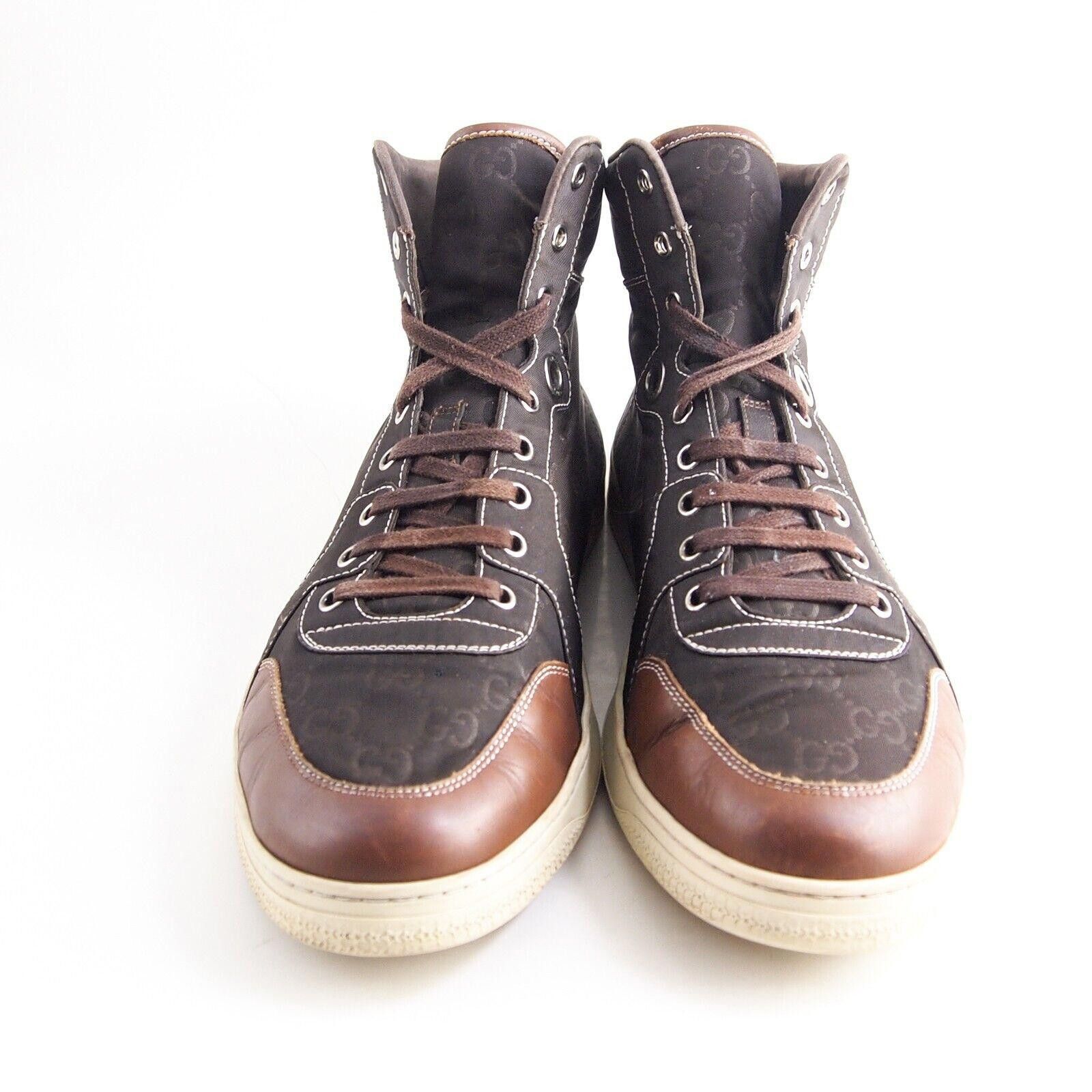Gucci Gucci Sneakers Brown GG Supreme Nylon Leather US 11 EU 44 Size US 11 / EU 44 - 4 Thumbnail