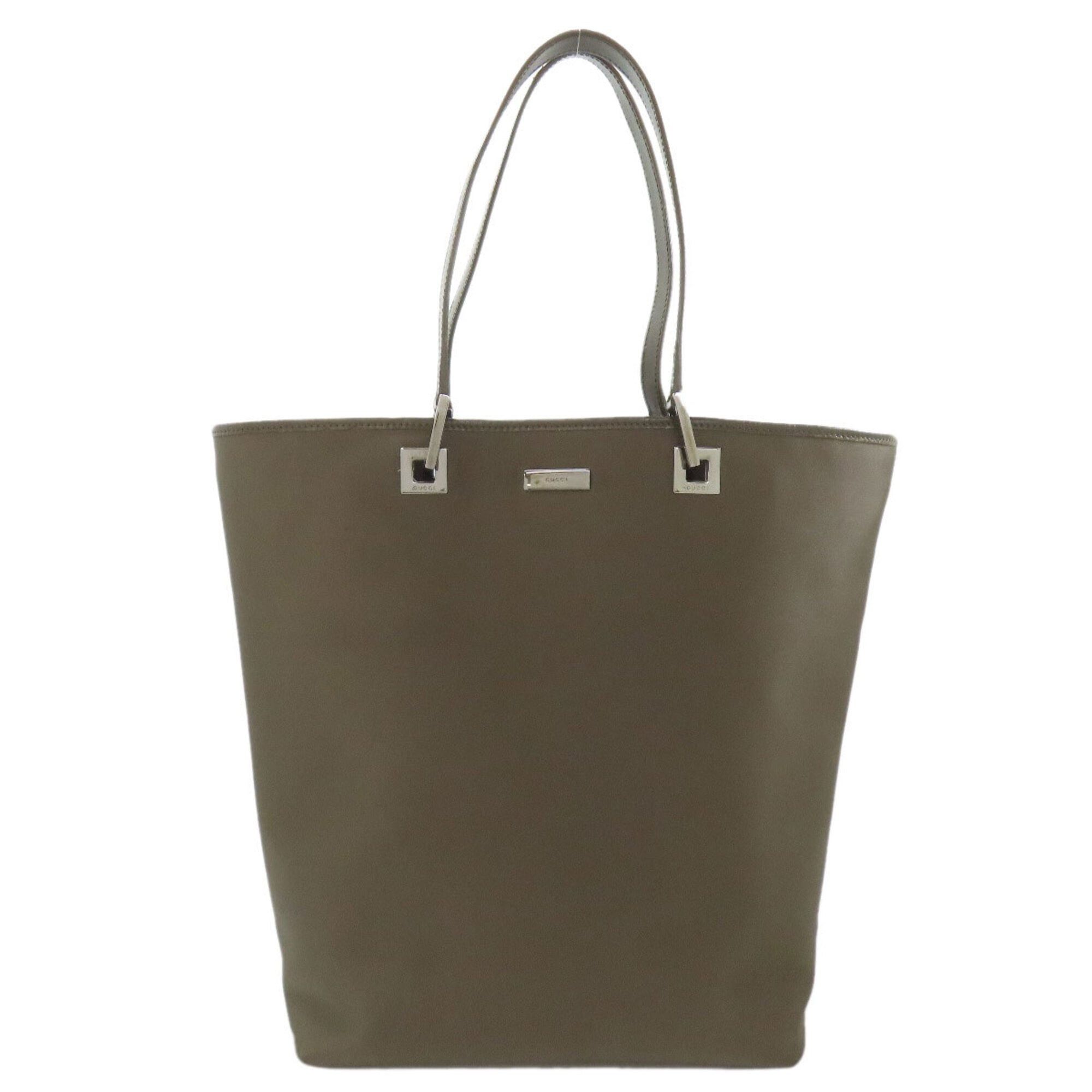Gucci Gucci 002・1998 Logo Tote Bag, Nylon/Leather, Women's Size ONE SIZE - 1 Thumbnail