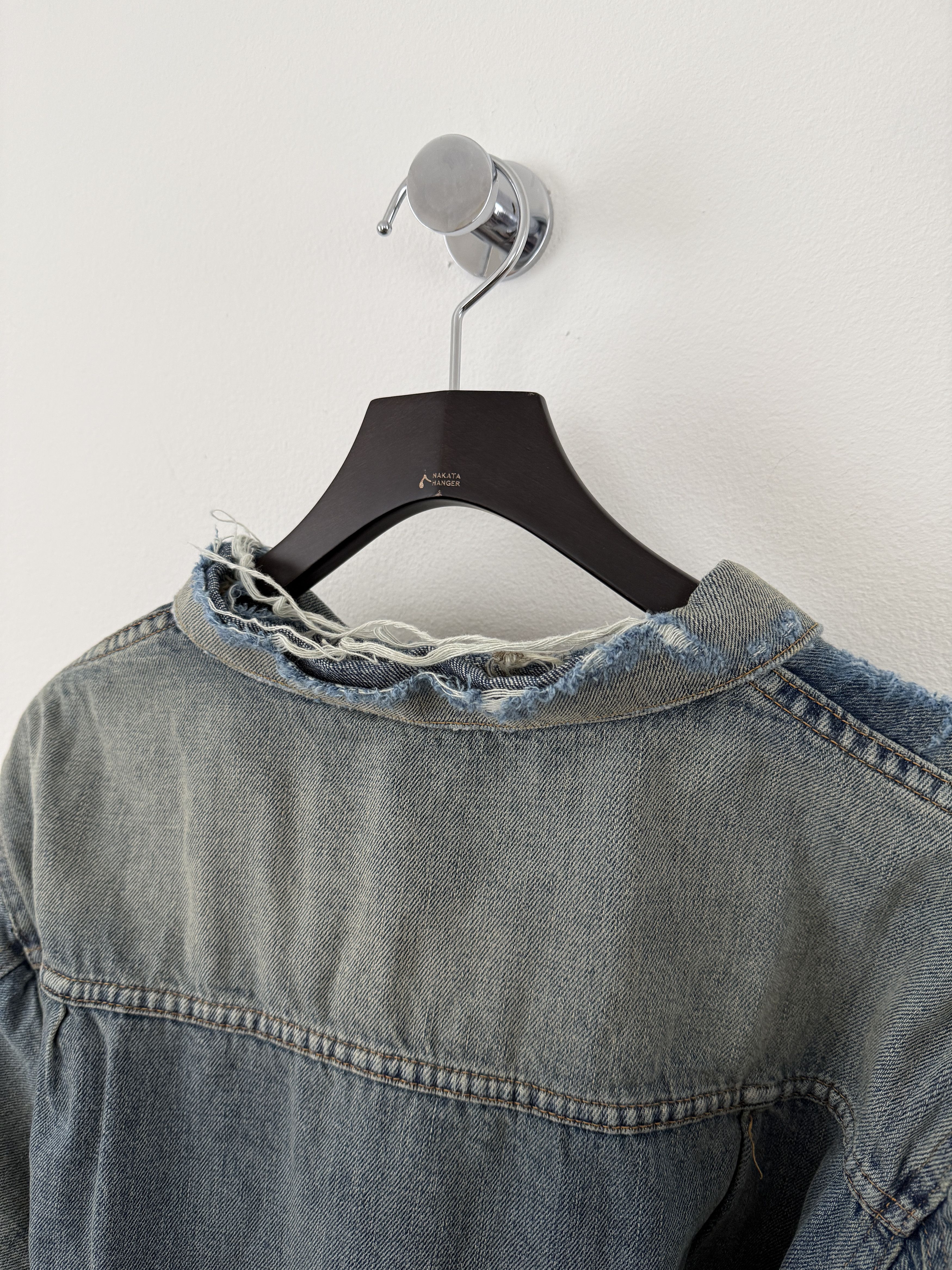 Enfants Riches Deprimes Distressed Lined Denim Jacket Size US L / EU 52-54 / 3 - 13 Thumbnail