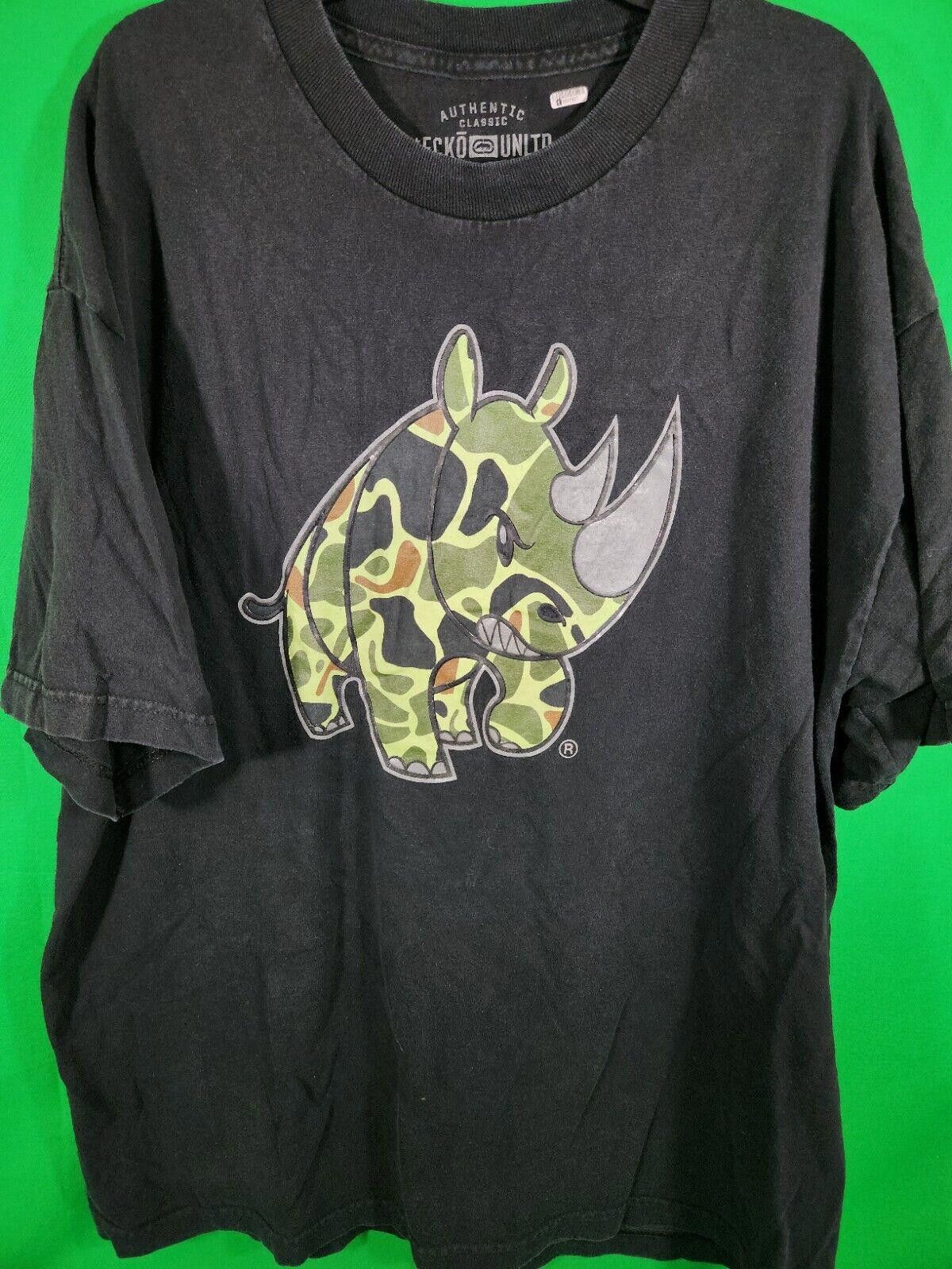 Ecko Unltd. Ecko Unltd. T-Shirt Black w/ Camouflage Rhino size XLarge Size US XL / EU 56 / 4 - 1 Thumbnail