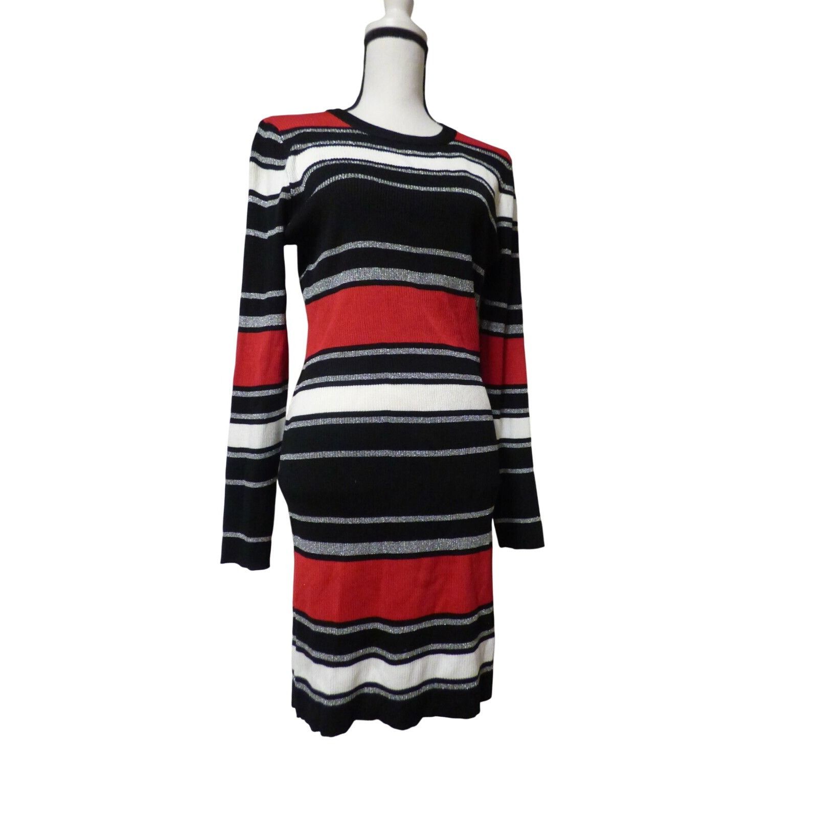 Other Planet Gold Juniors' Plus Size Ribbed Metallic Striped Dres Size ONE SIZE - 10 Thumbnail