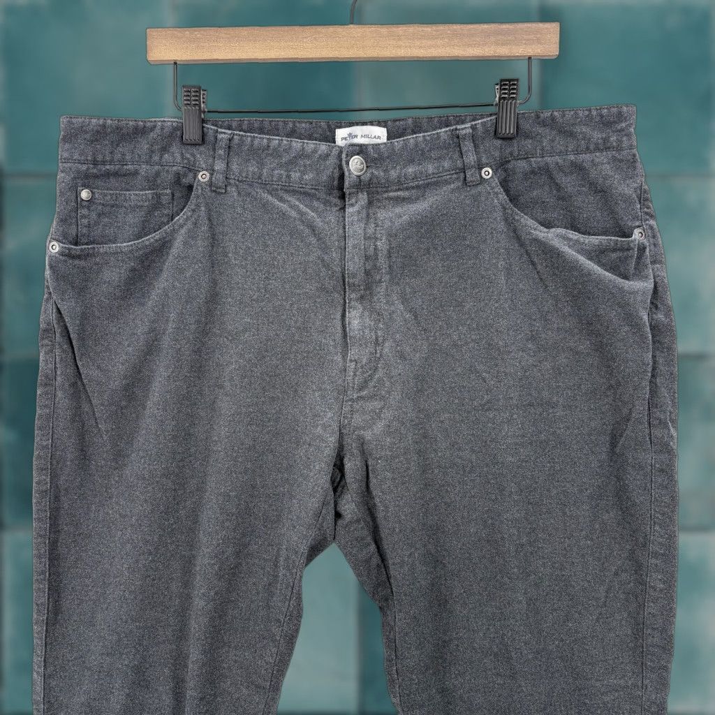 Peter Millar Peter Millar Pants Mens 40x28 Gray Flannel 5 Pocket Stretch Casual Chino Preppy Size US 40 / EU 56 - 1 Thumbnail