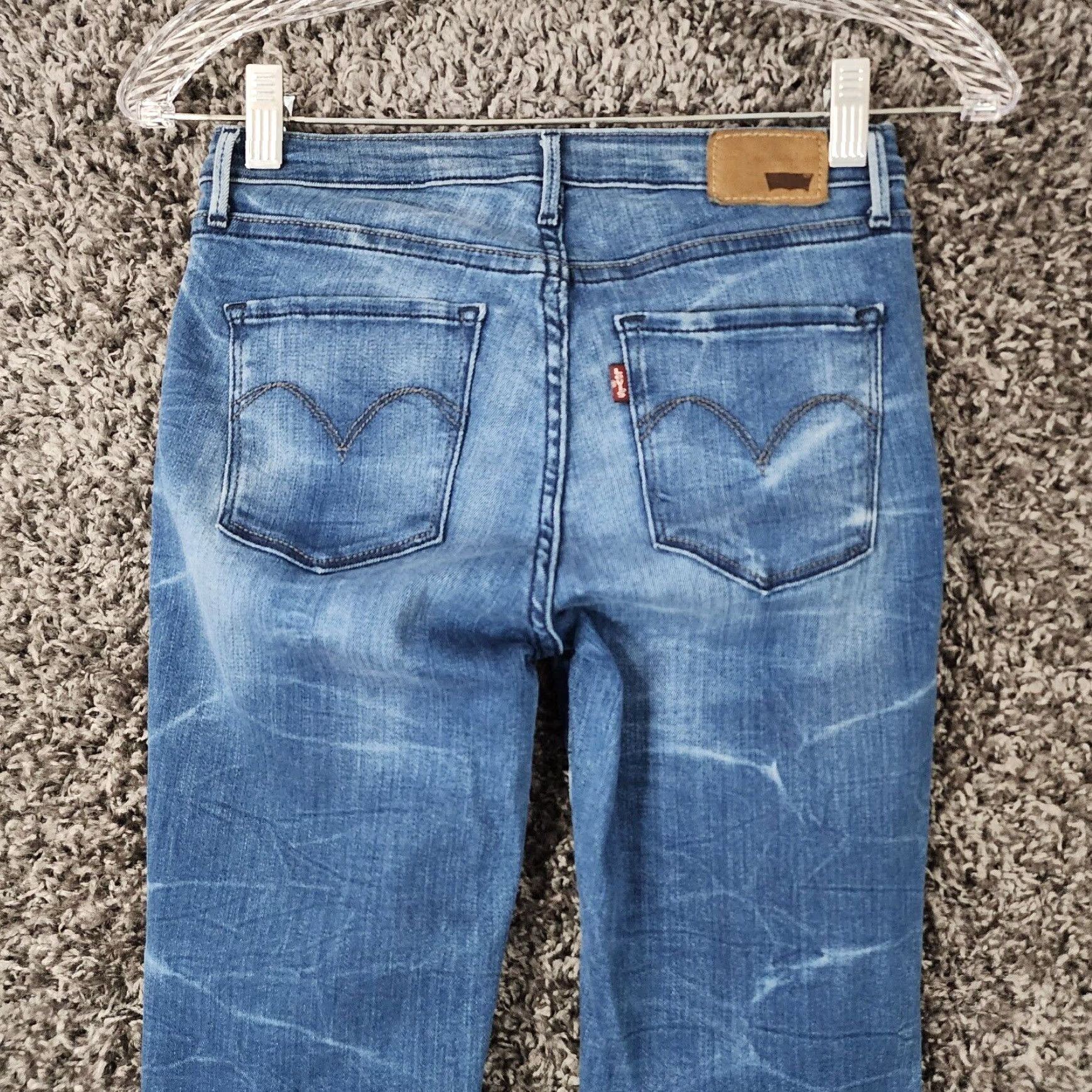 Levi's LEVI'S Skinny Blue Jeans Jeggings Womens Size 26 Size 26" / US 2 / IT 38 - 7 Thumbnail