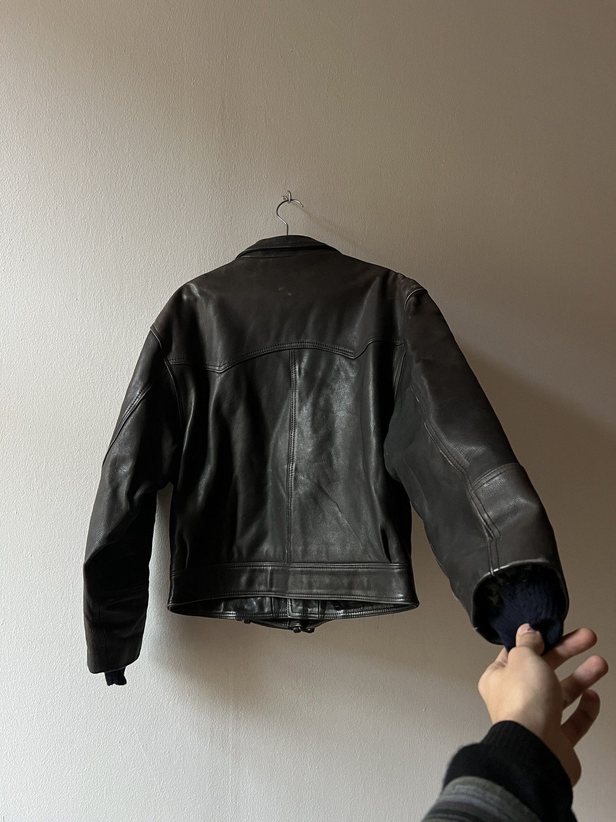 Vintage Vintage Leather Biker Jacket Size US XL / EU 56 / 4 - 9 Thumbnail