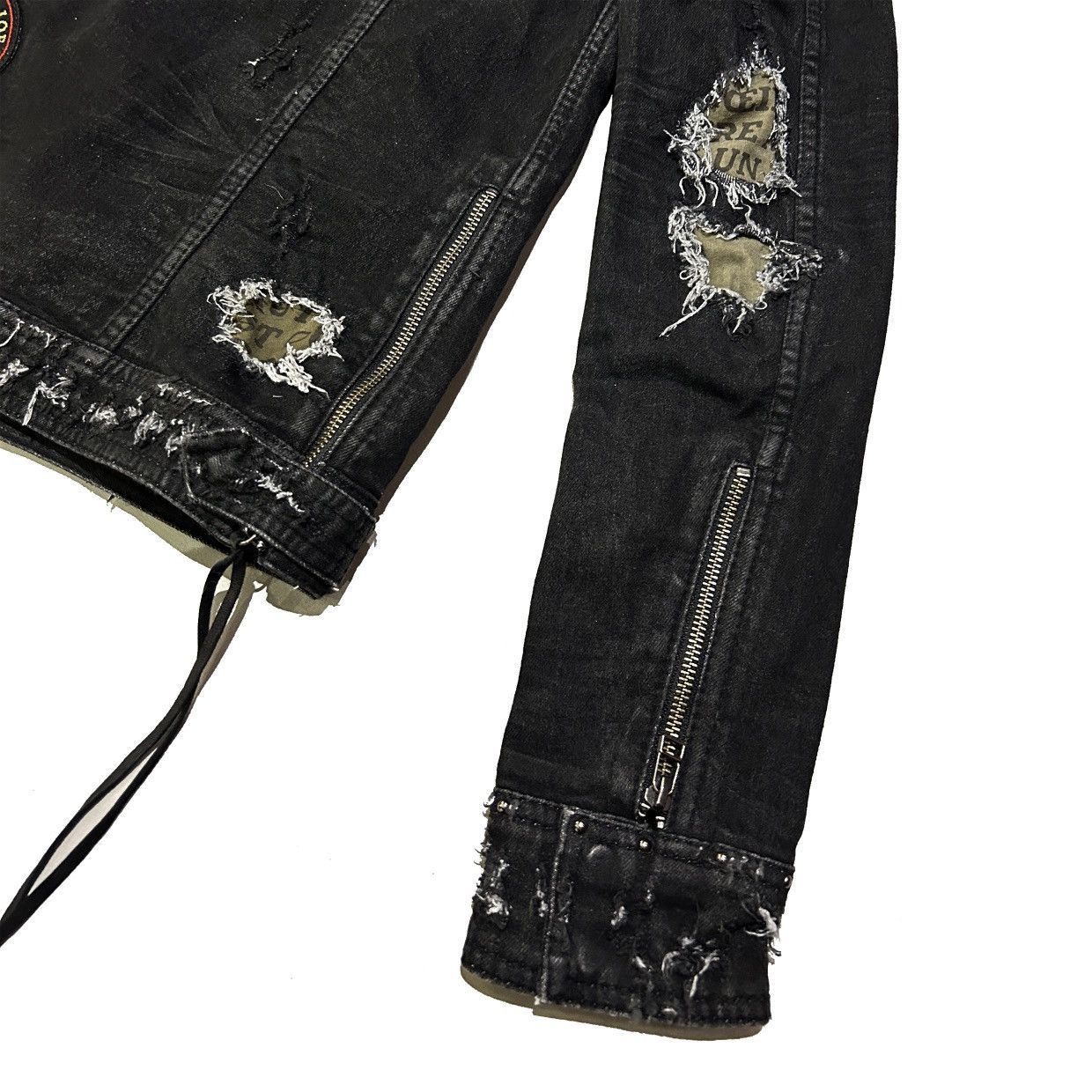 14th Addiction 14th Addiction Vintage Black Denim Jacket Size US S / EU 44-46 / 1 - 5 Thumbnail