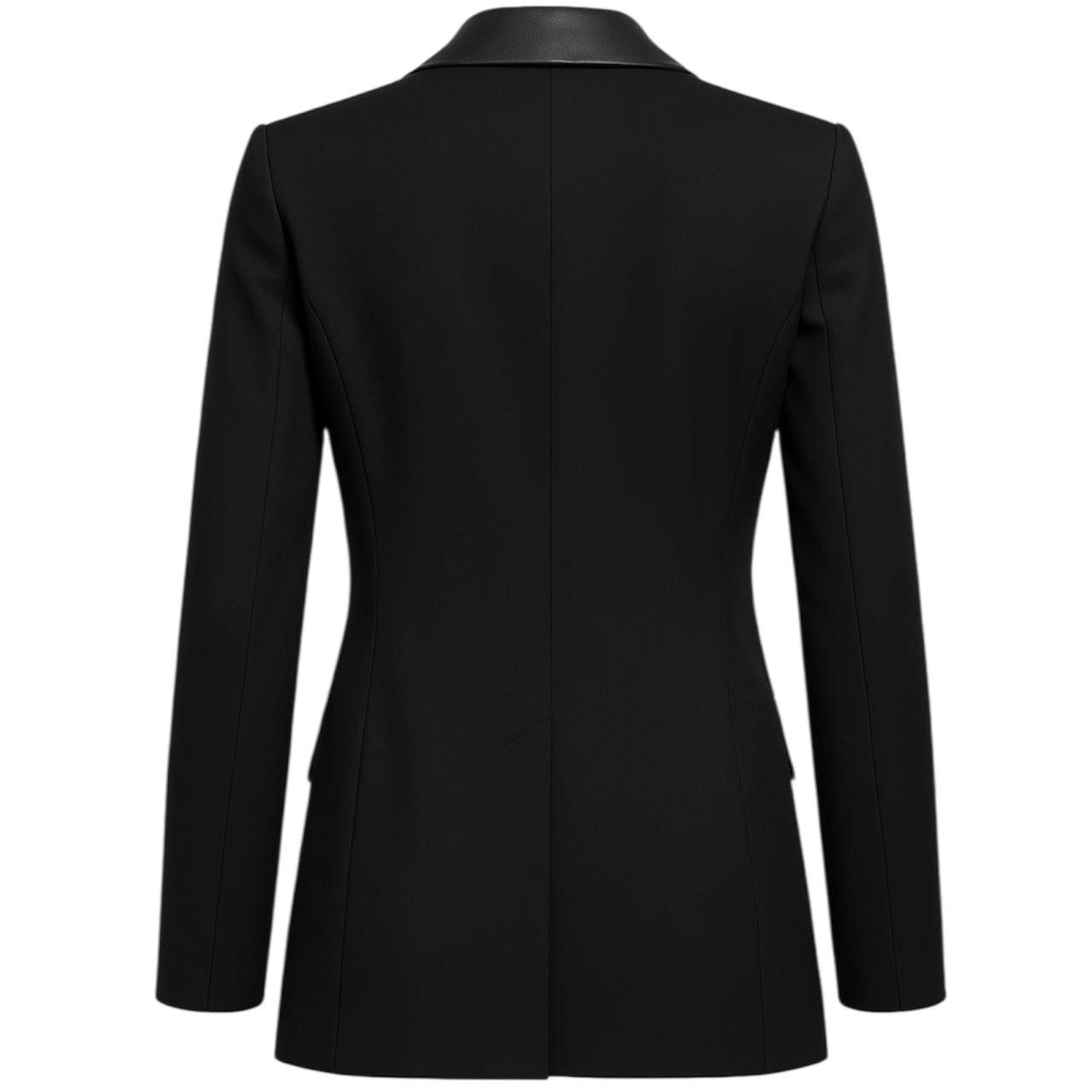 Versace Jeans Couture VERSACE JEANS RARE WOMEN DESIGNER SOLID SMOKING JACKETBLAZER Size XS / US 0-2 / IT 36-38 - 2 Thumbnail