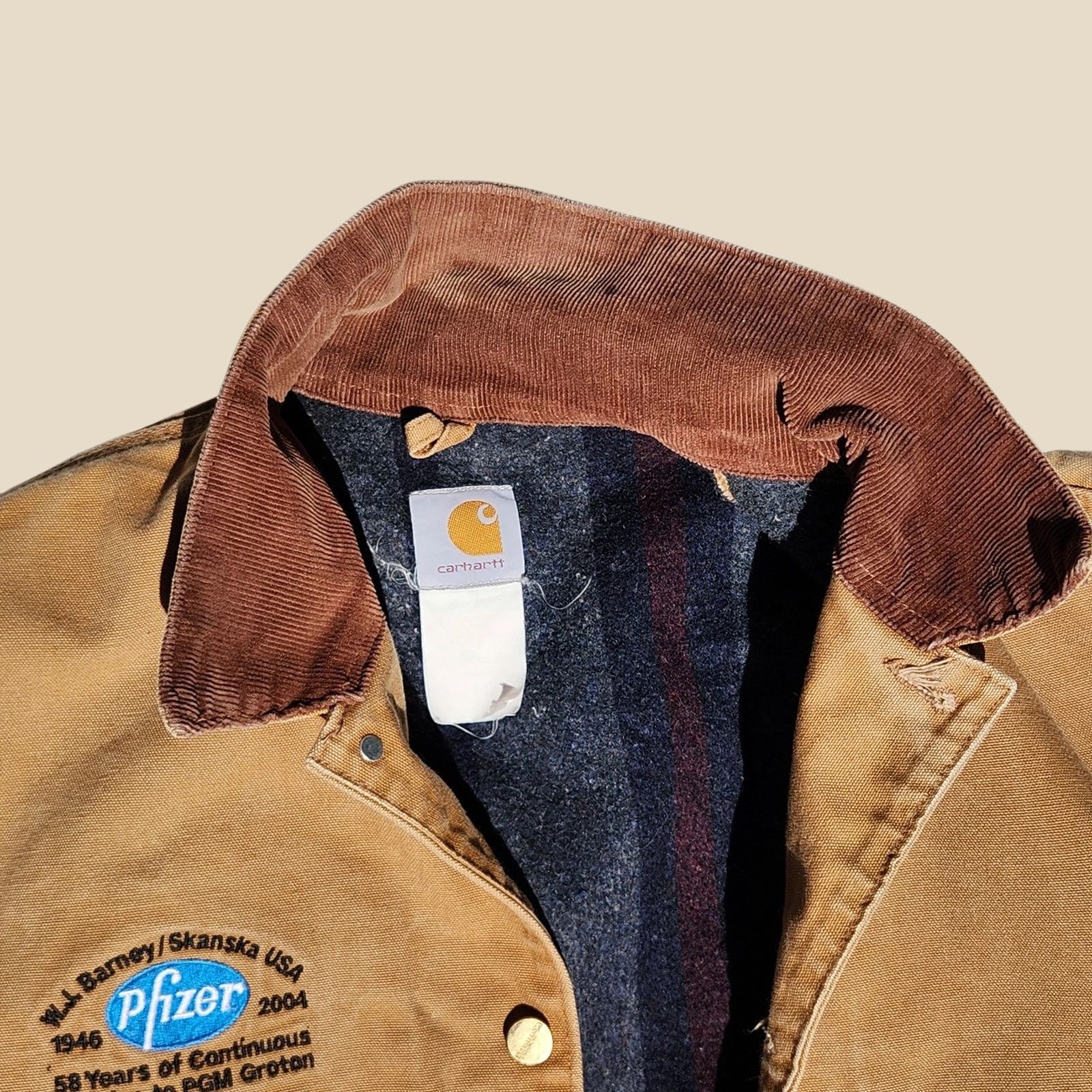 Carhartt Carhartt - C01 Chore Coat 2000s 48R Blanket Lined - USA made Size US XL / EU 56 / 4 - 12 Thumbnail