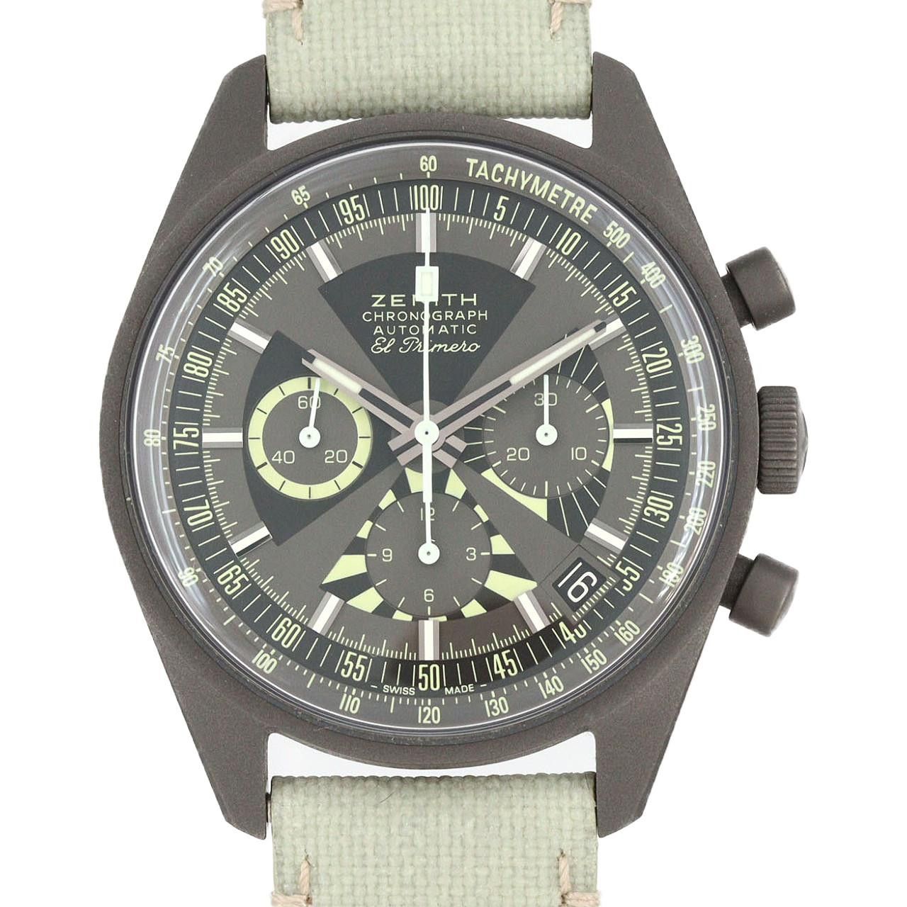 ZENITH Zenith Zenith Chronomaster Revival Poker Chip Titanium Limited Metal Automatic 97.G383.400/38.C881 DUTY FREE for USA Size ONE SIZE - 1 Thumbnail