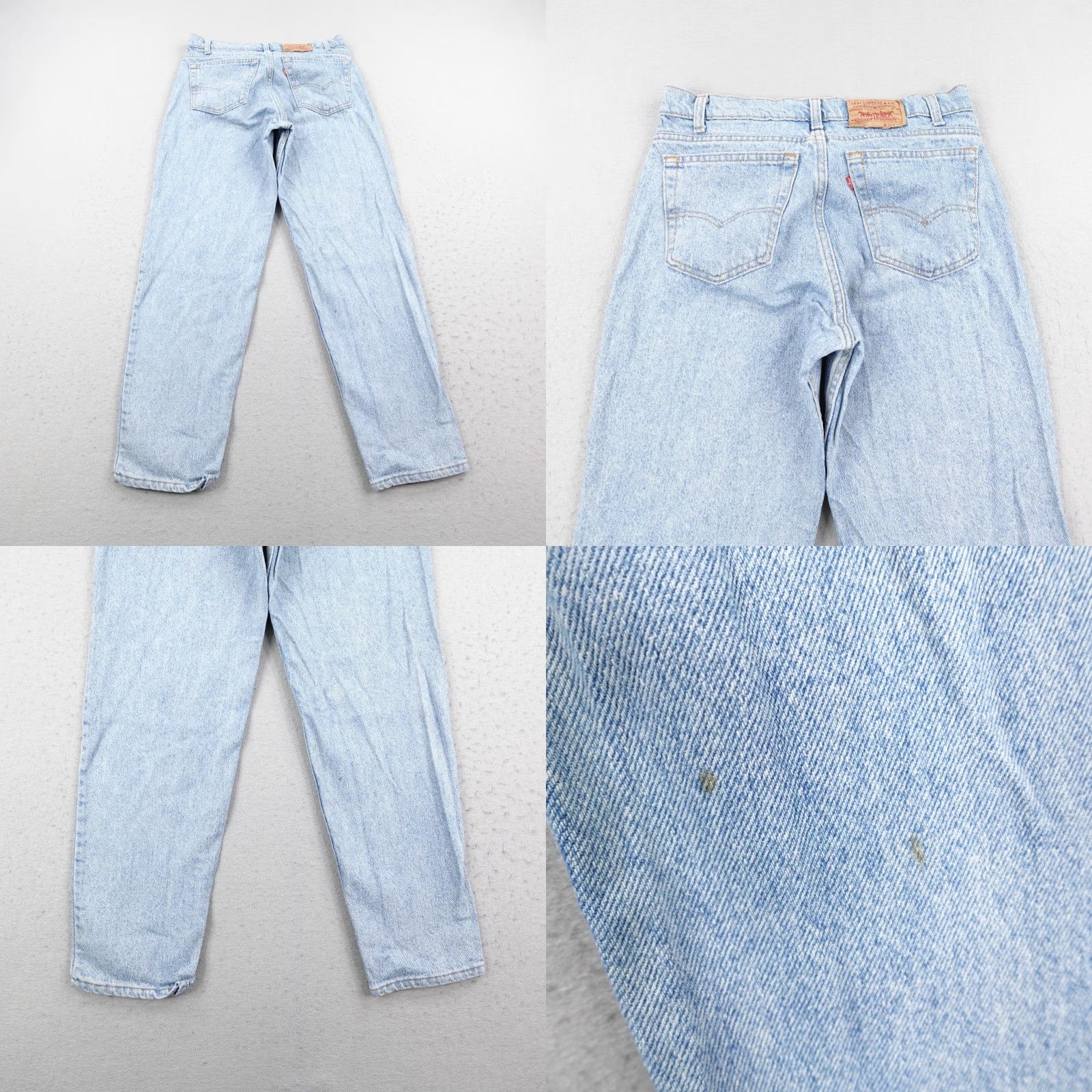 Levi's VINTAGE Levi's 550 Jeans Mens 34x30 Blue Denim Relaxed Fit Light Wash USA 80s Size US 34 / EU 50 - 8 Thumbnail