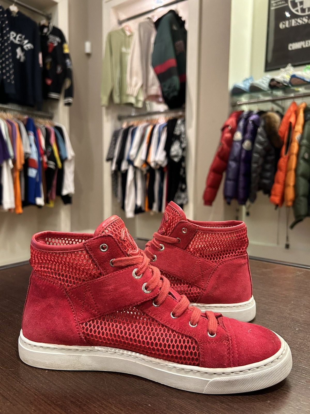 Chanel Chanel Mesh Suede High top Size US 6 / EU 39 - 4 Thumbnail