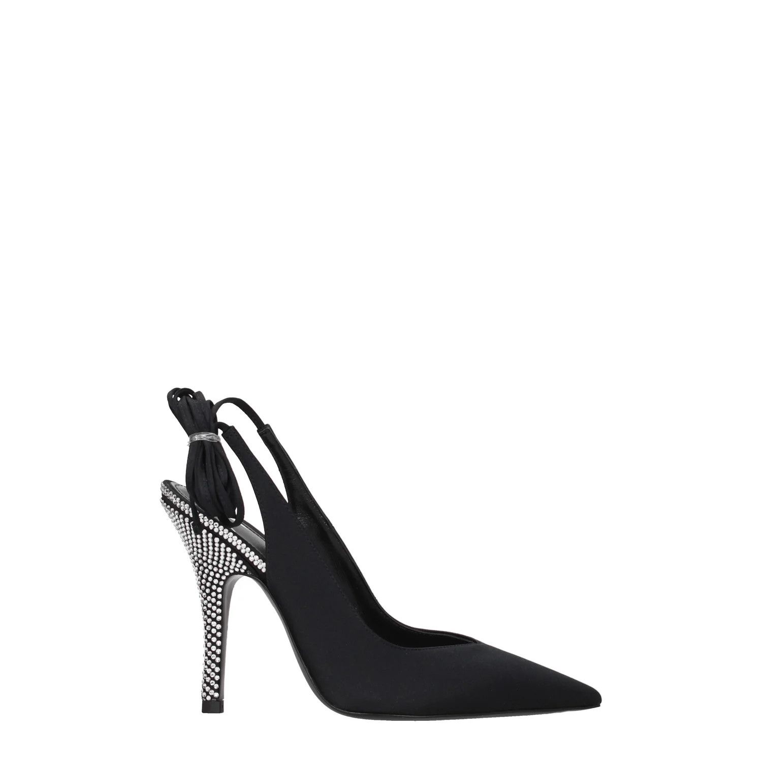 The Attico ob1o1e1224 Satin Sandals in Black Size US 6 / IT 36 - 1 Thumbnail