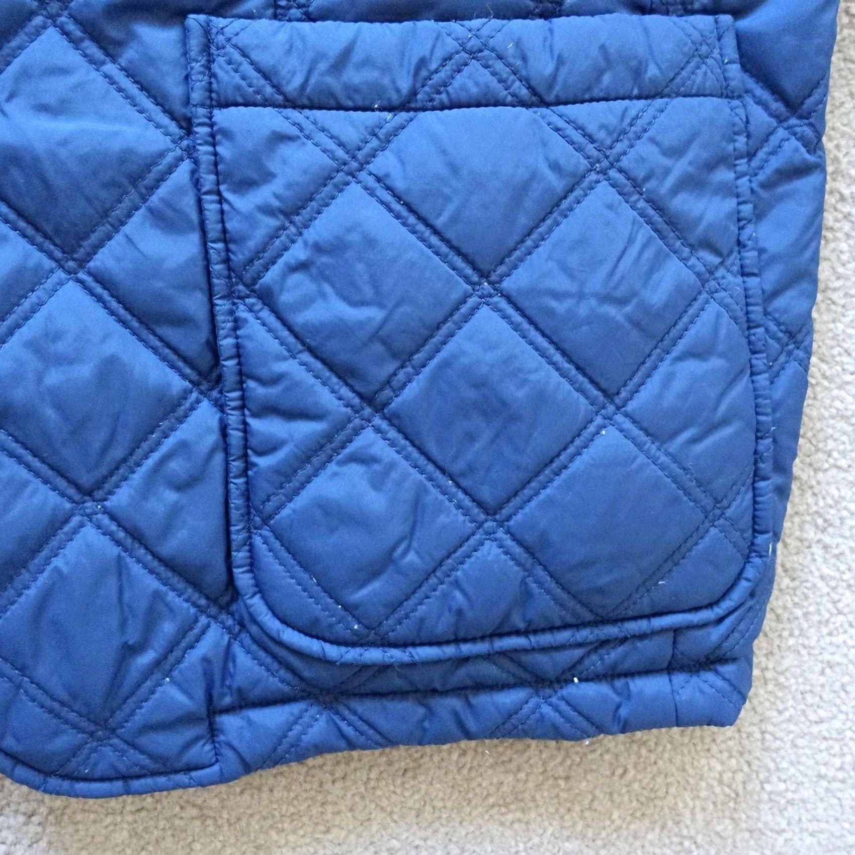 Cremieux Cremieux Jacket Mens XL Blue Quilted Stand-Up Collar Insulated Pockets Button Zipped Size US XL / EU 56 / 4 - 5 Thumbnail