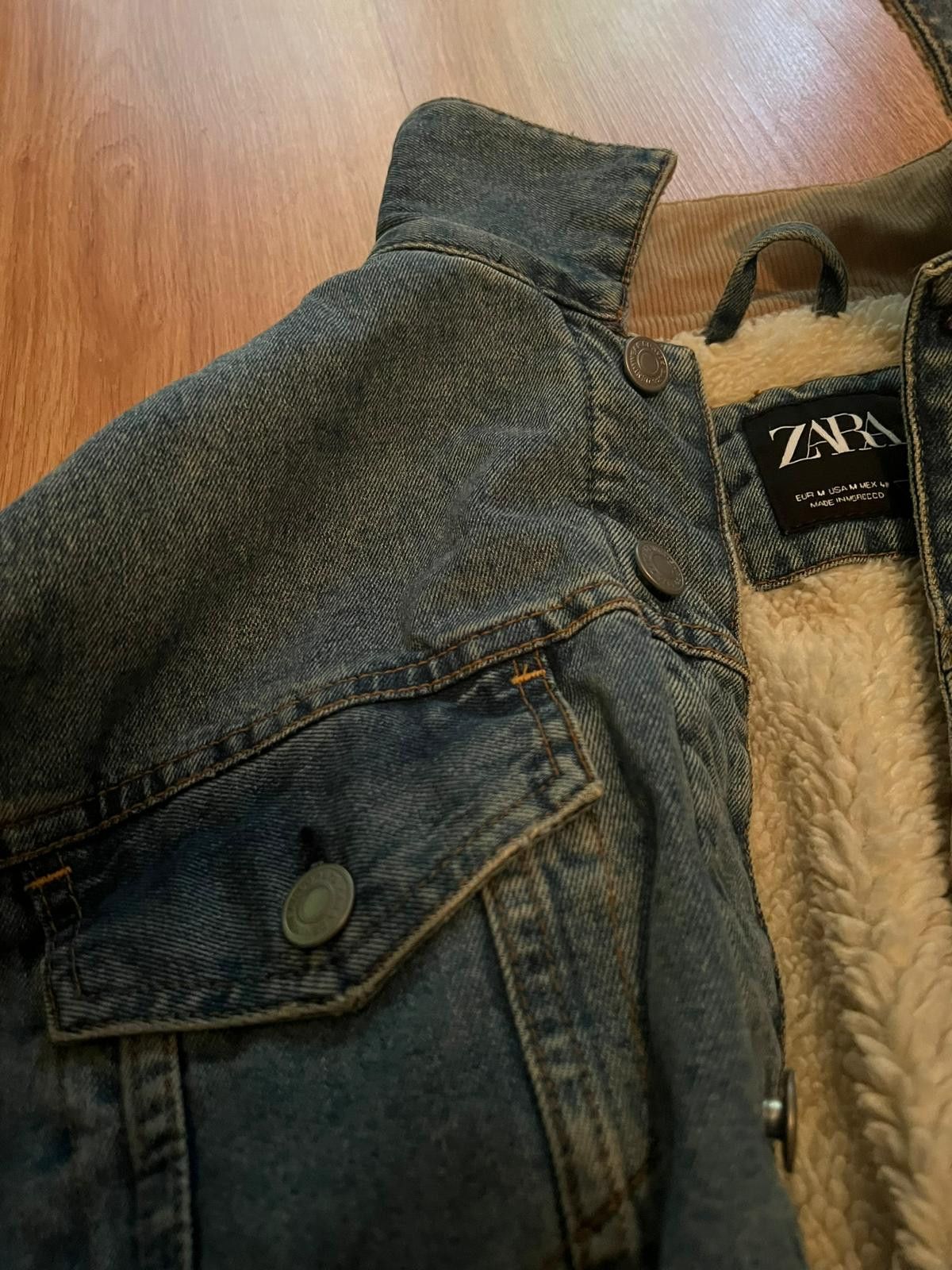 Vintage × Zara Vintage Zara Denim Jacket Size US M / EU 48-50 / 2 - 4 Thumbnail