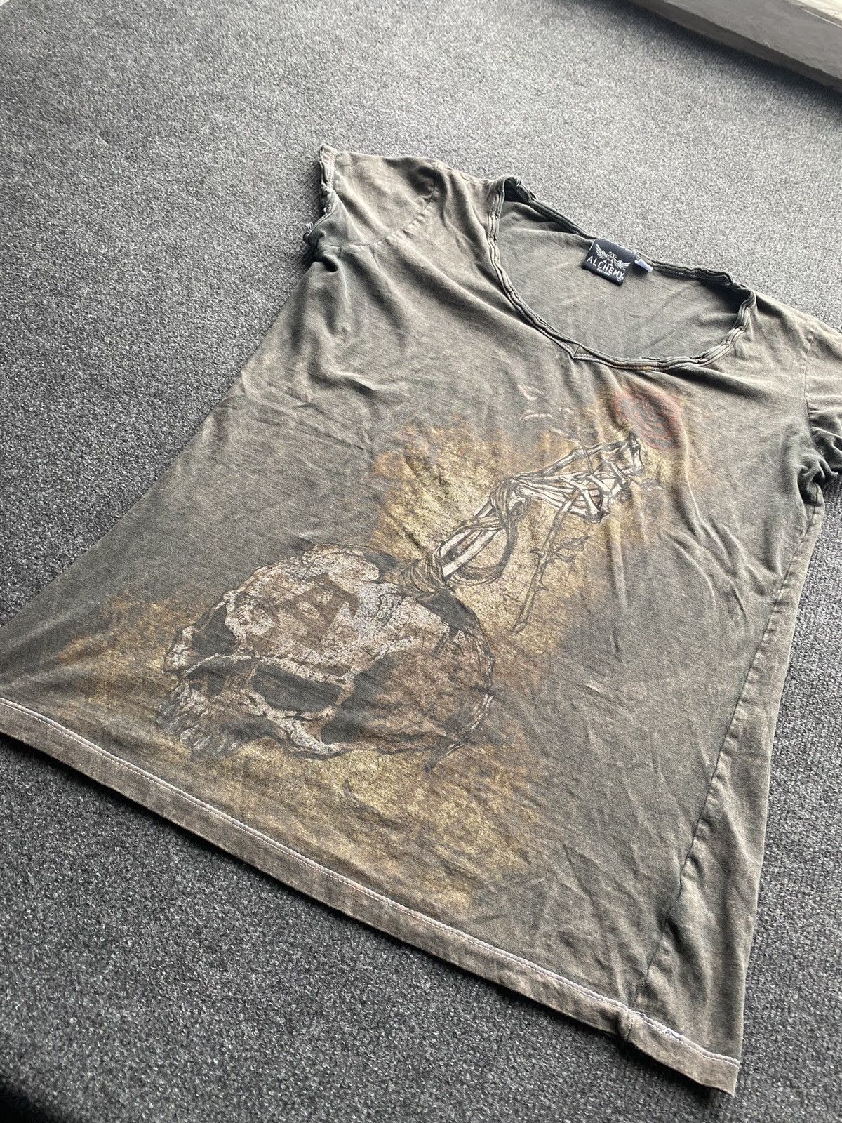 Other 🔥Alchemy England gothic skull punk freak top wom m sz Size M / US 6-8 / IT 42-44 - 2 Thumbnail