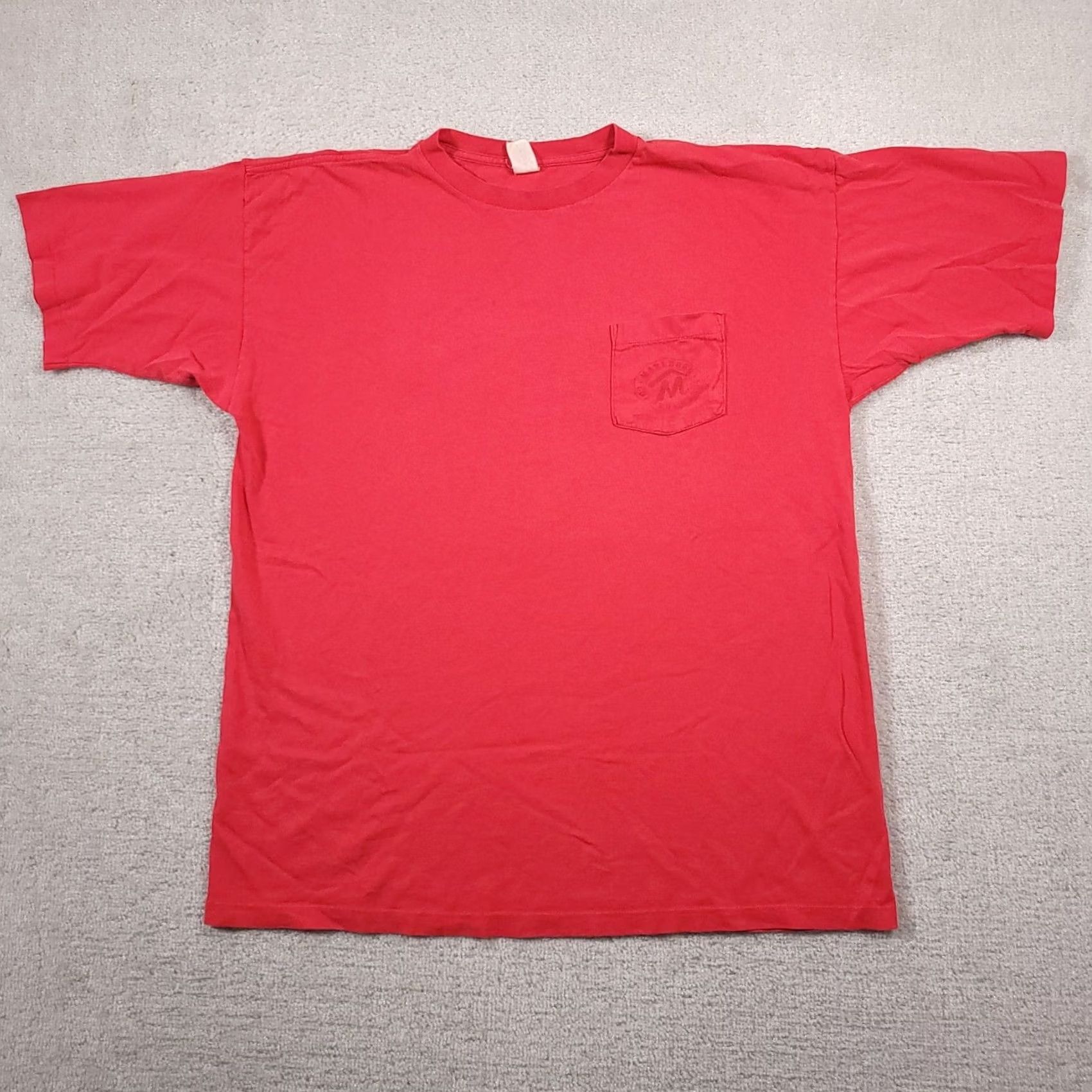 Marlboro VINTAGE Marlboro Country Store T-Shirt Gray 90s Mens OS XL USA Shirt Pocket Red Logo Grunge Mens Size US XL / EU 56 / 4 - 2 Thumbnail