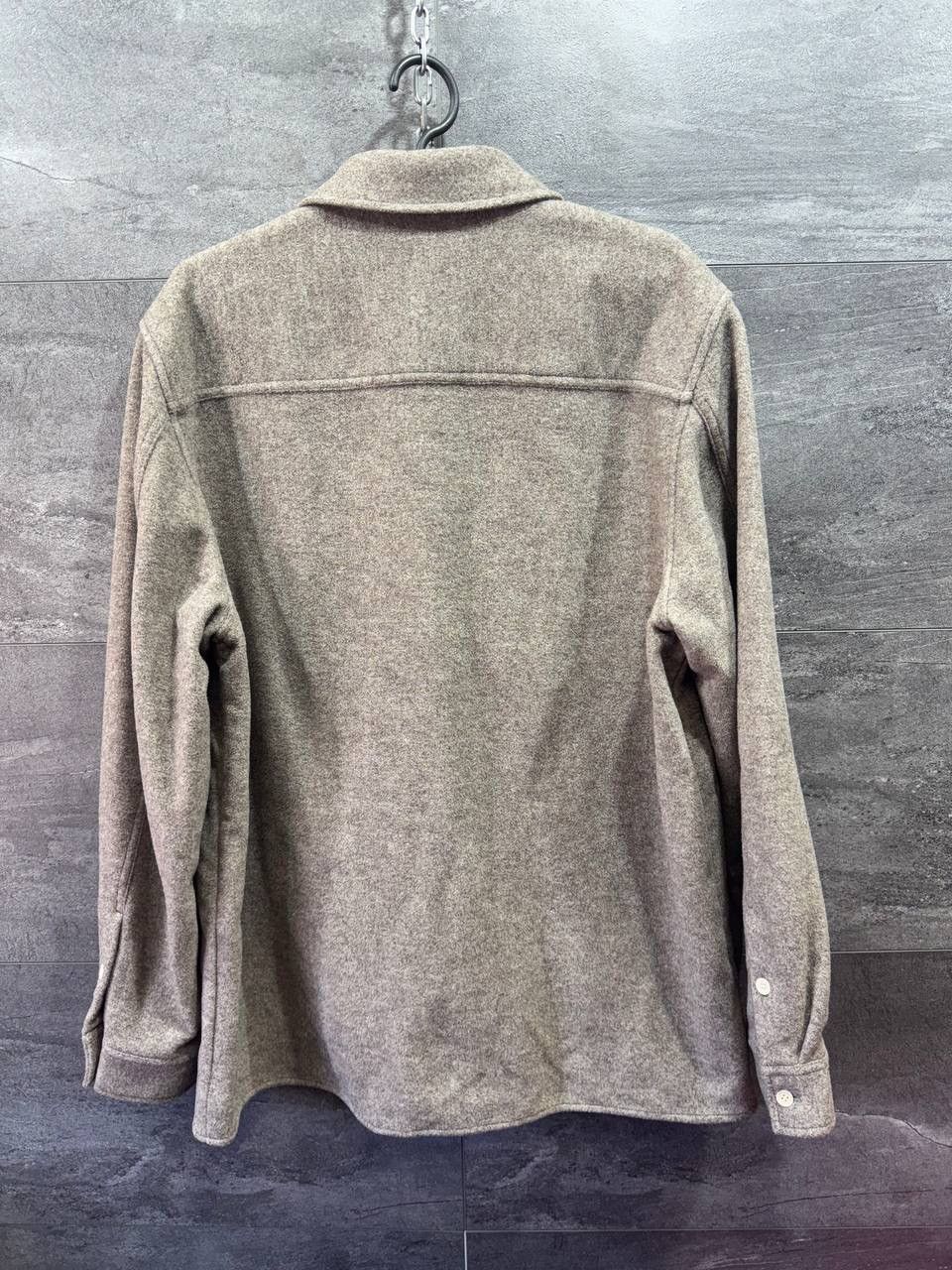 Cos COS RELAXED-FIT WOOL OVERSHIRT DARK BEIGE Size US M / EU 48-50 / 2 - 2 Thumbnail