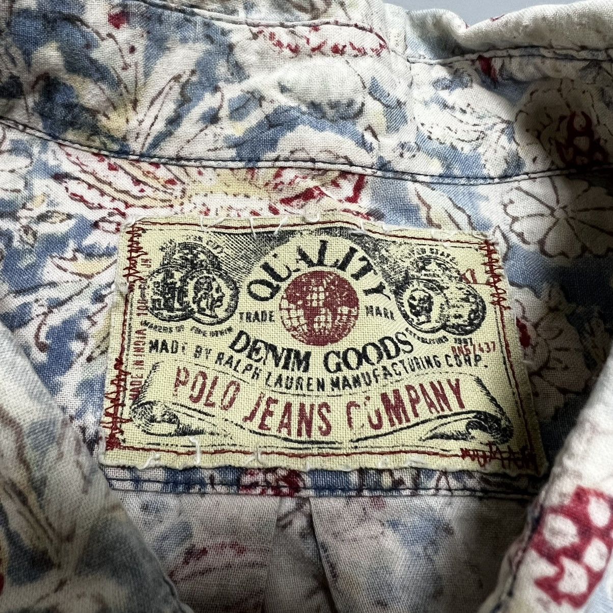 RRL Ralph Lauren × Ralph Lauren × Vintage Ralph Lauren Denim Goods Quality vintage floral shirt Size US XL / EU 56 / 4 - 8 Thumbnail