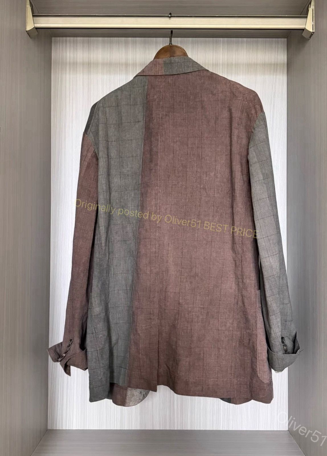 Ziggy Chen Ziggy Chen 23SS Silk‑Spliced Reversible Blazer YYYY17/2610 Size US S / EU 44-46 / 1 - 4 Thumbnail
