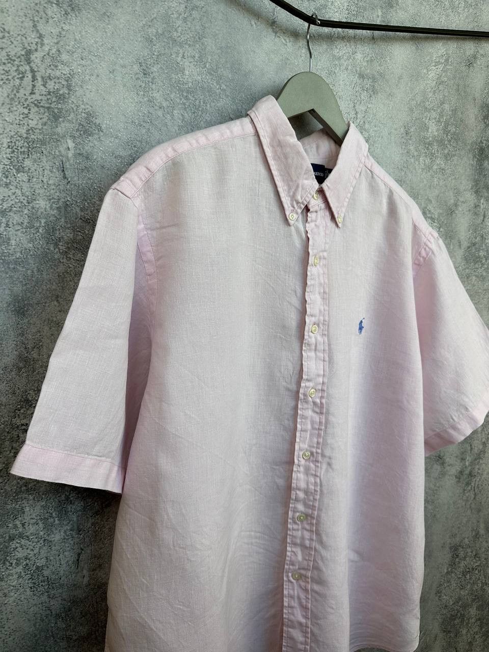 Ralph Lauren Ralph Lauren 100% Linen Vintage Button Up Shirt Pink SS Size US XXL / EU 58 / 5 - 3 Thumbnail