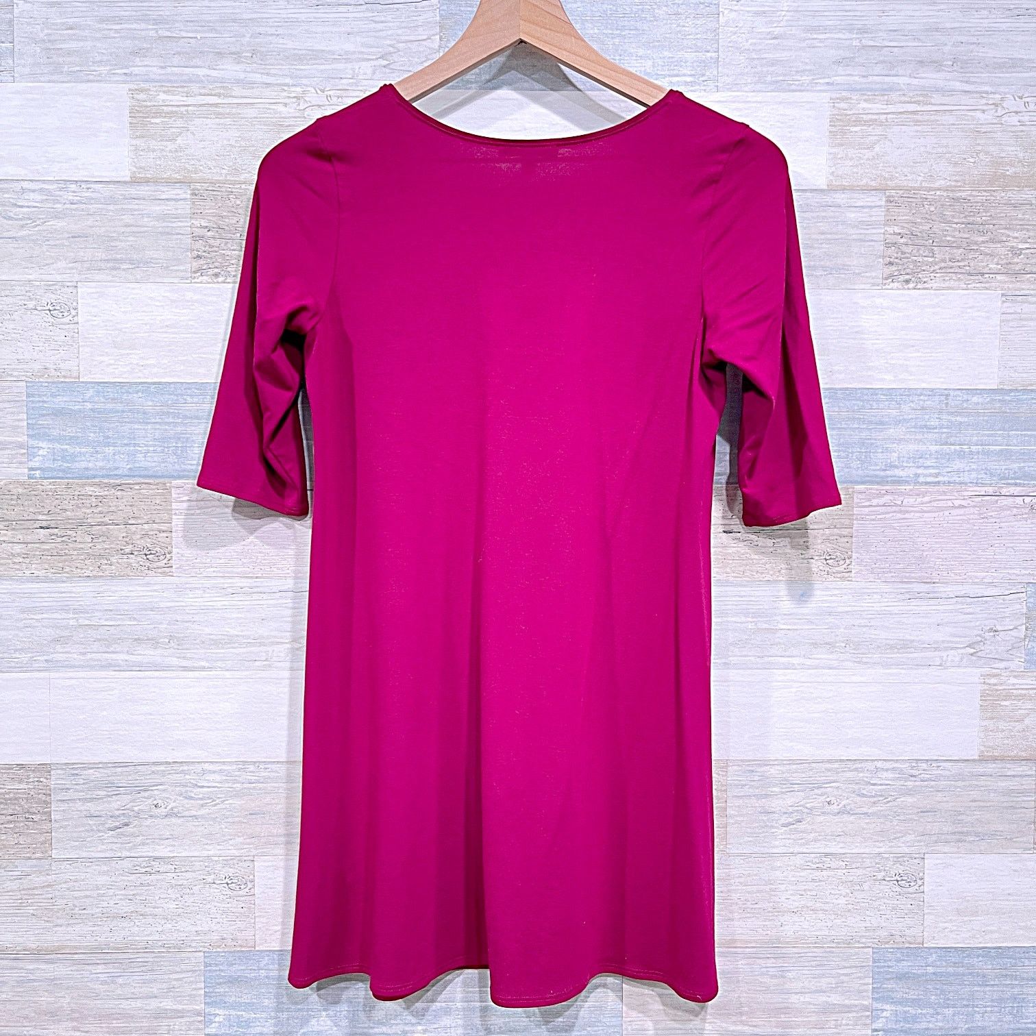 Eileen Fisher Eileen Fisher Half Sleeve Jersey Tunic Top Pink A Line PS Size S / US 4 / IT 40 - 3 Thumbnail