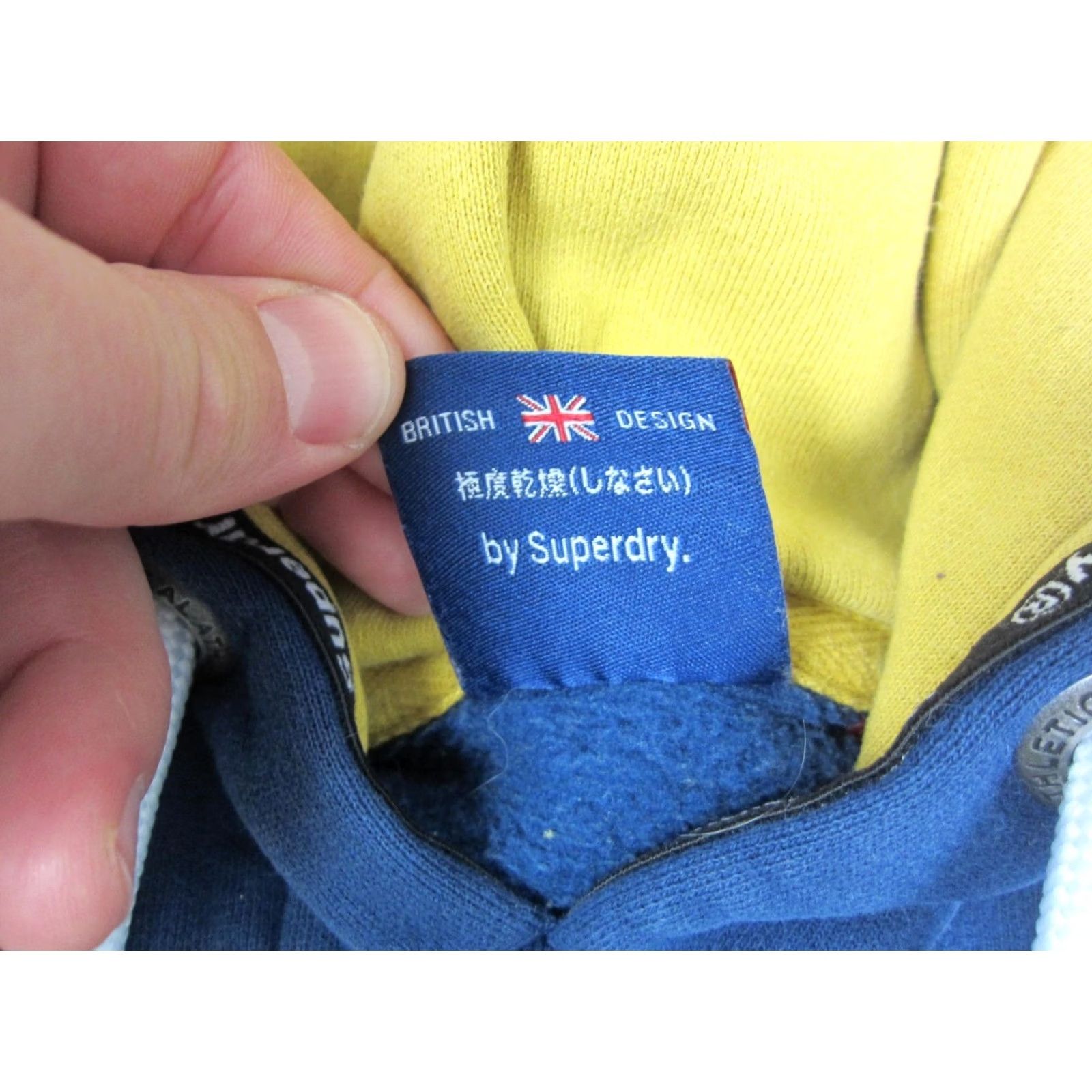 Superdry VINTAGE Superdry Hoodie Adult Small Blue Yellow Japan Split Panel Fleece 90s Size US S / EU 44-46 / 1 - 4 Thumbnail