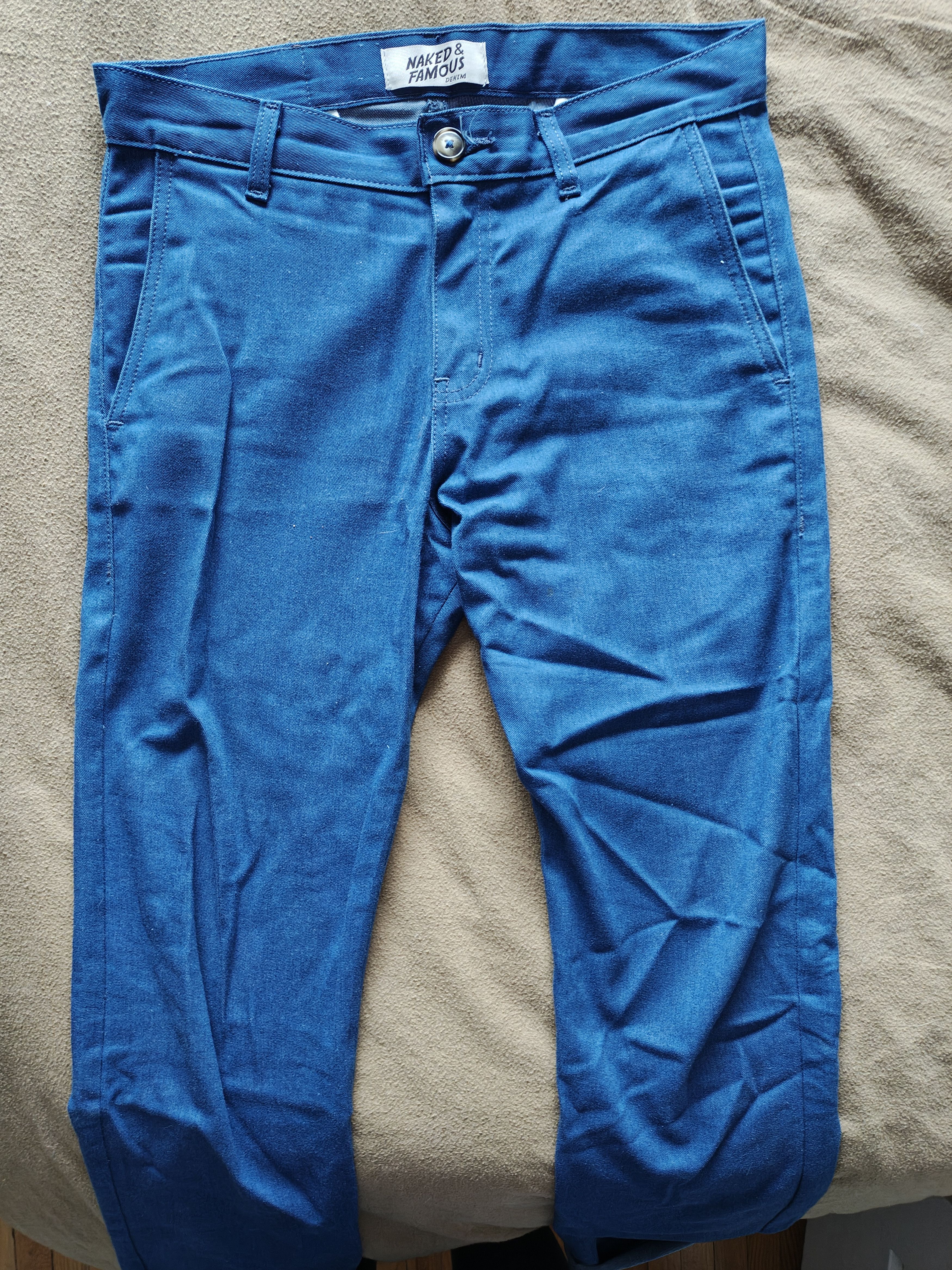 Naked & Famous Naked and Famous Pale Indigo Slim Chino Size US 28 / EU 44 - 1 Thumbnail