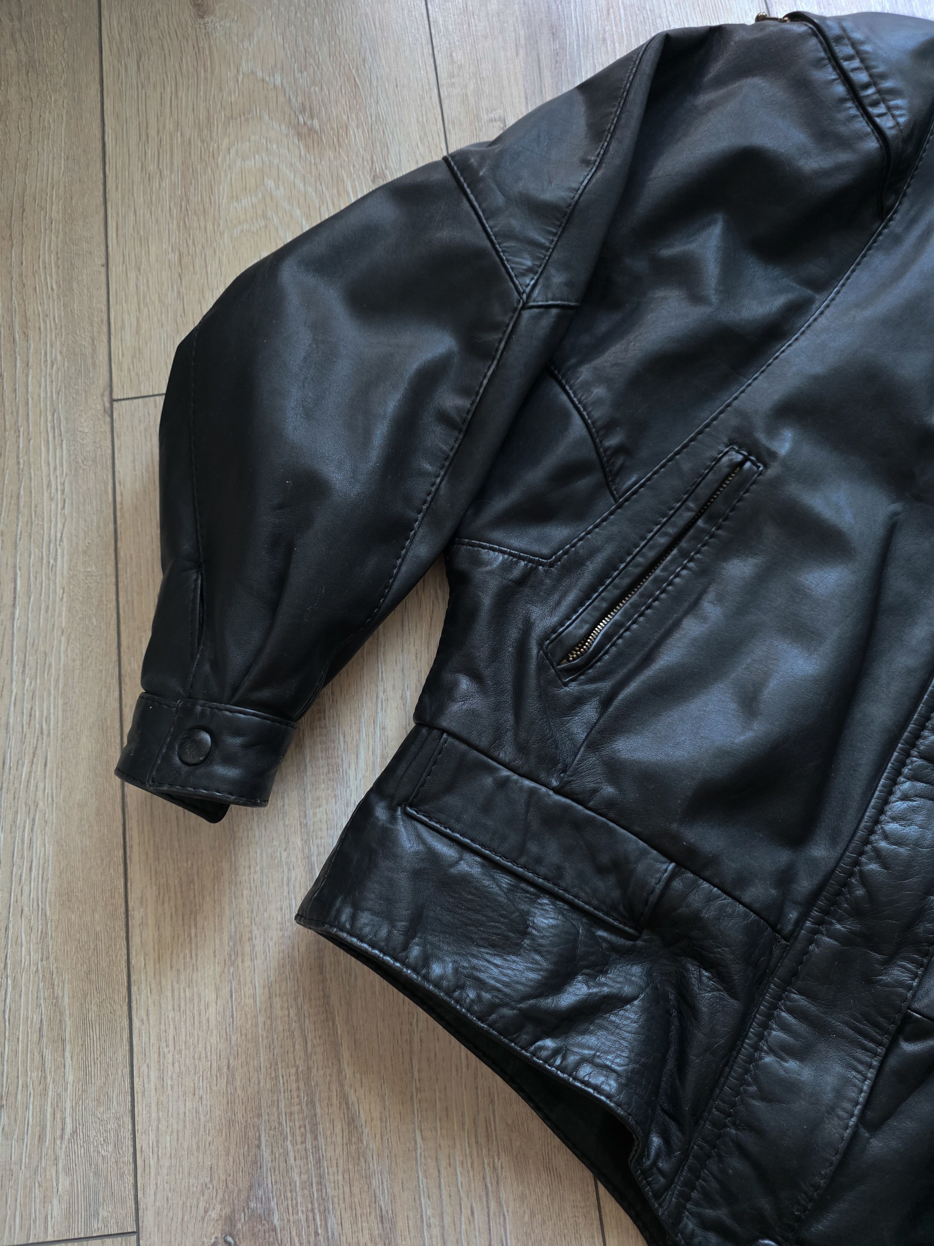 Handmade Unique vintage jacket made of genuine leather rare Size M / US 6-8 / IT 42-44 - 8 Thumbnail