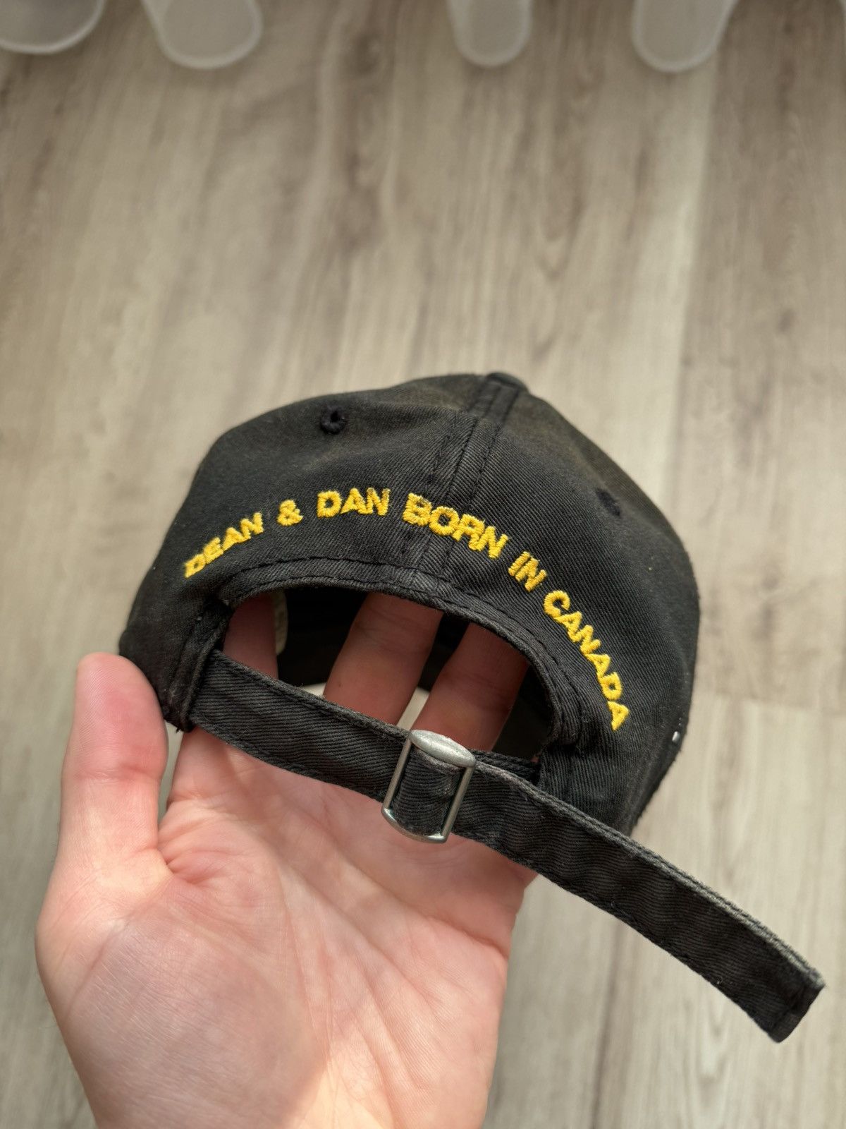 Dsquared2 Dsquared2 Black Baseball Cap AUTHENTIC distressed sun faded Size ONE SIZE - 5 Thumbnail