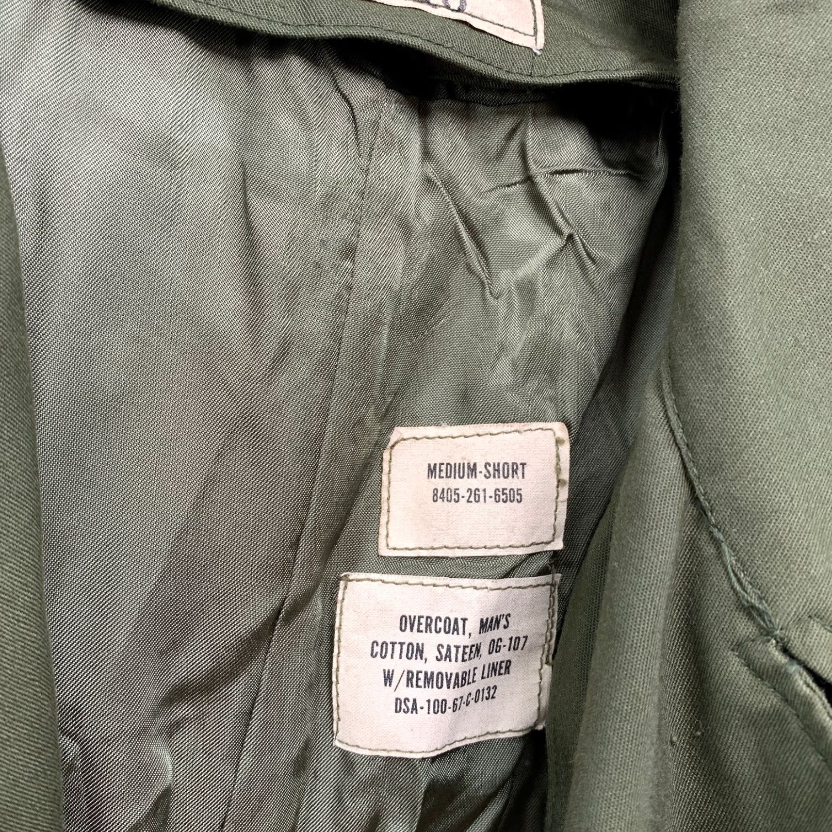 Doublet VINTAGE US Army Overcoat Jacket Mens M OG-107 Lined Double Breasted Green Winter Size US M / EU 48-50 / 2 - 3 Thumbnail