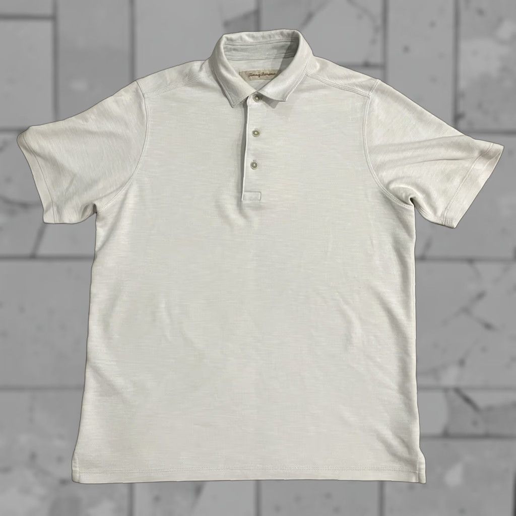 Tommy Bahama Tommy Bahama Men’s Short Sleeve Half Button-Up Shirt Small White Size US S / EU 44-46 / 1 - 1 Thumbnail