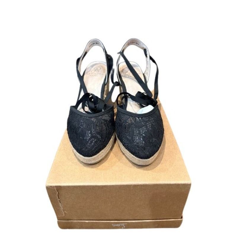 Adrianna Papell Adrianna Papell “Pamela” Black Espadrille Sandals Size US 8 / IT 38 - 2 Thumbnail