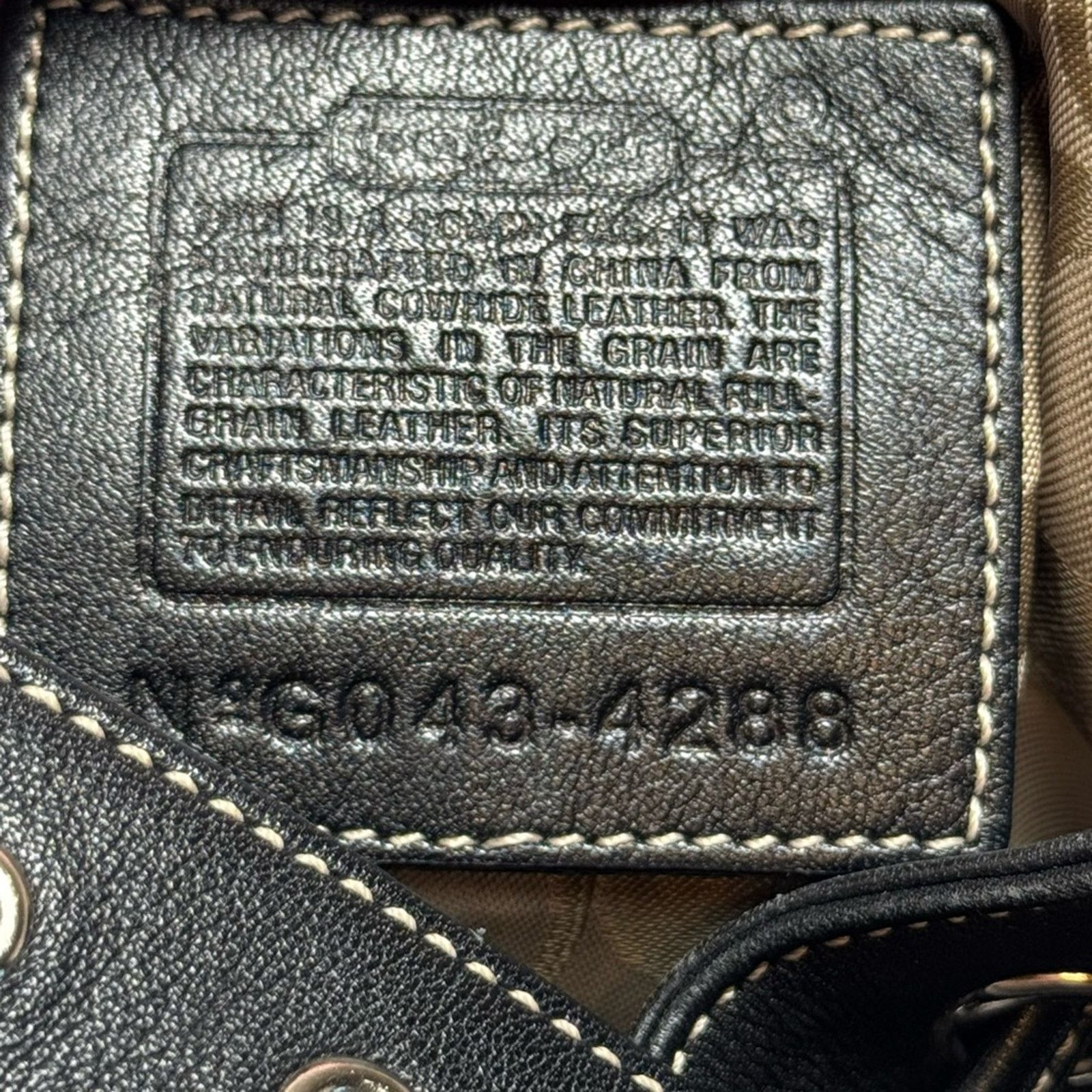 Coach Vintage Coach Black Leather Drawstring Crossbody #4288 EUC Size ONE SIZE - 3 Thumbnail