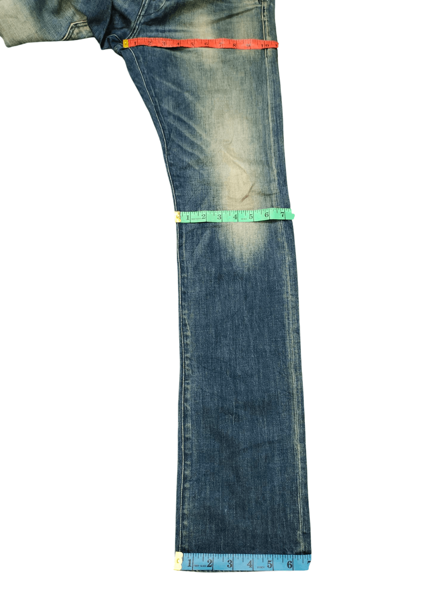 If Six Was Nine Vintage Y2k Replay Clawmark Rusty Faded Denim Jeans Size US 32 / EU 48 - 18 Thumbnail