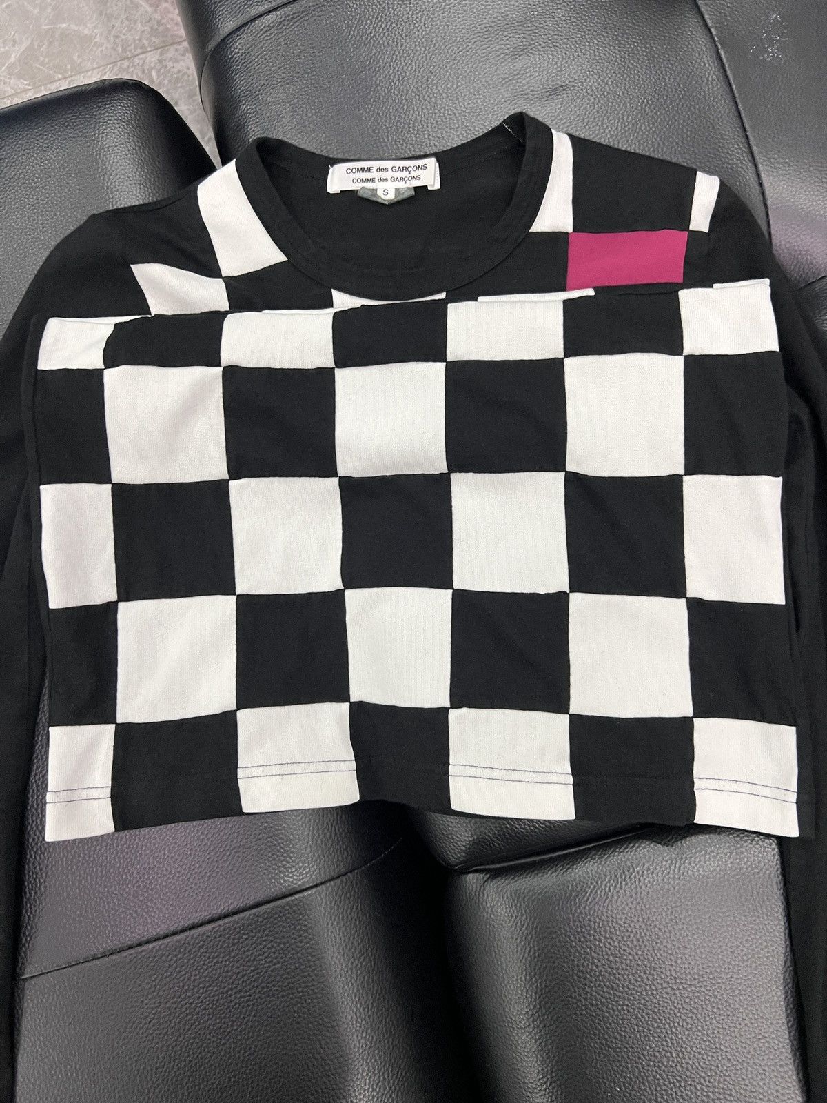 Comme des Garcons Comme des Garçons AD2008 Checkerboard Panel Long Sleeve Top Size US S / EU 44-46 / 1 - 6 Thumbnail