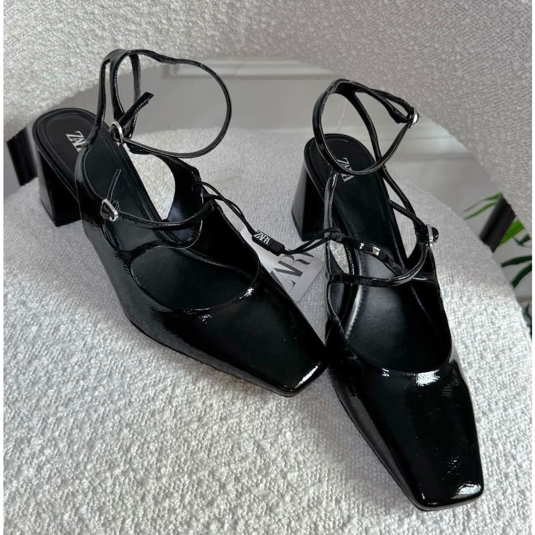 Zara ZARA Strappy Block Heels NWT Size US 10 / IT 40 - 6 Thumbnail