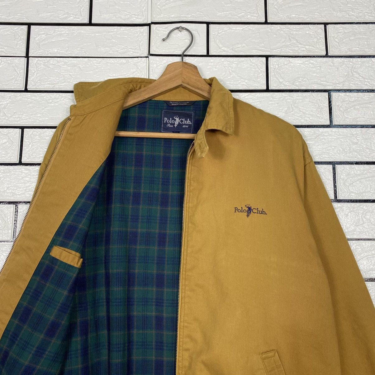 Vintage 📌Vintage Bomber Jacket Detroit Polo Club Blanket Tartan Size US L / EU 52-54 / 3 - 13 Thumbnail