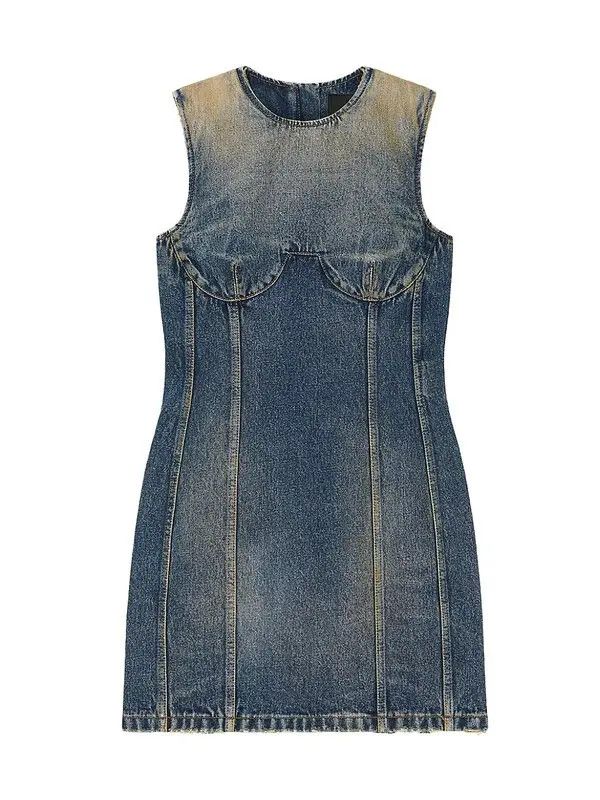 Givenchy o1loc1c0824 Dress in Denim Size L / US 10 / IT 46 - 1 Thumbnail