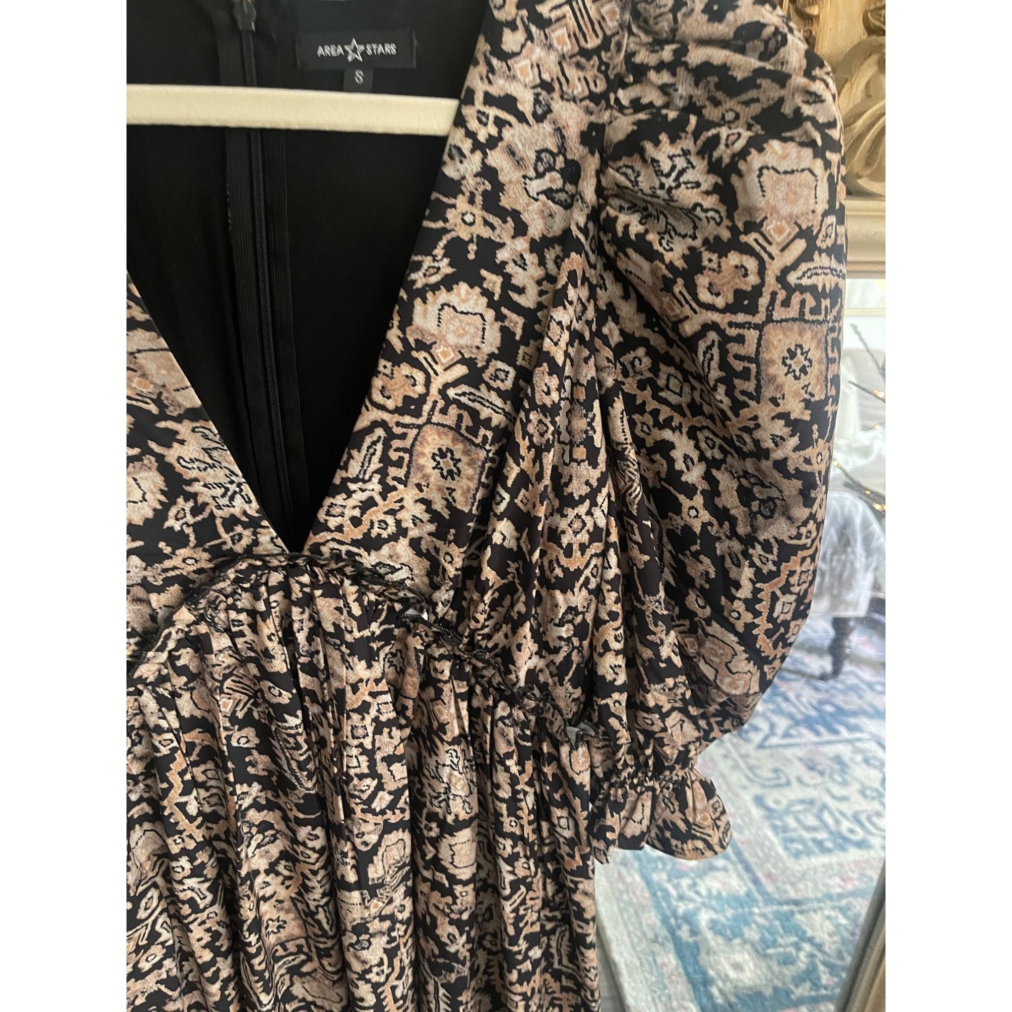 Other Area Stars Medallion Print Empire Waist Dress Size S / US 4 / IT 40 - 3 Thumbnail