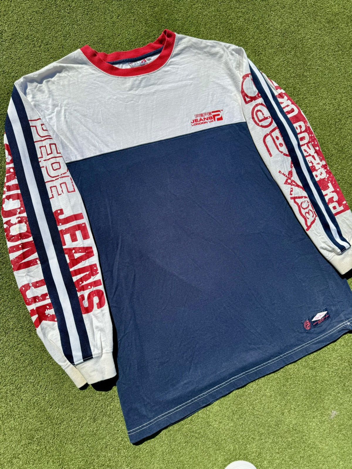 Pepe Jeans × Vintage Y2K Pepe Jeans London UK Vintage Hip Hop Long Sleeve Shirt Size US XXL / EU 58 / 5 - 3 Thumbnail