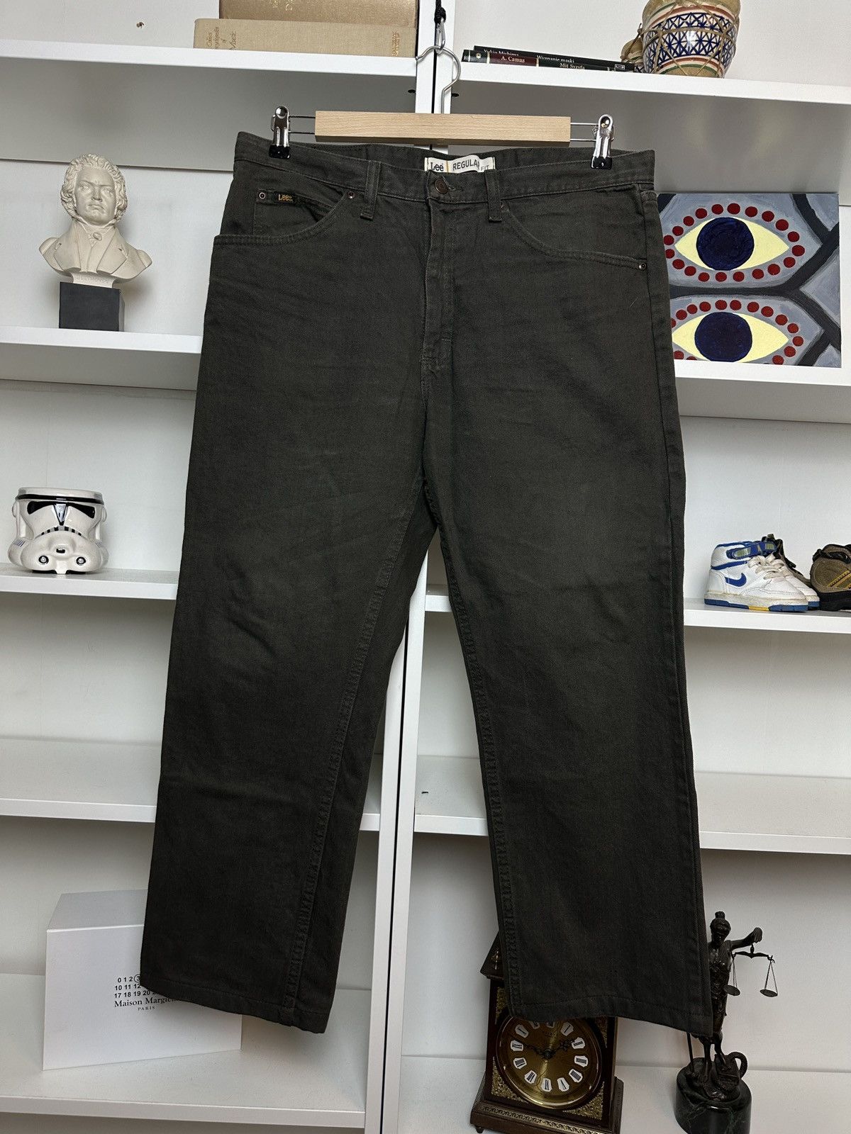 Lee Vintage Lee earth tones brown denim jeans baggy pants Size US 36 / EU 52 - 1 Thumbnail
