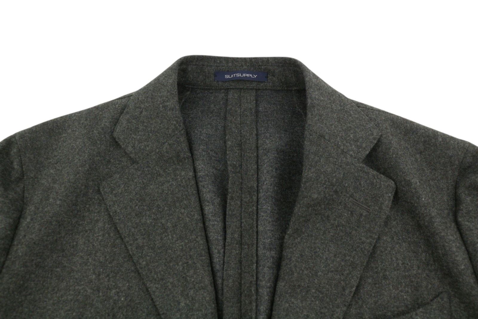 Suitsupply LA SPALLA UK40S Dark Grey Flannel Blazer 89117 Size 40S - 6 Thumbnail