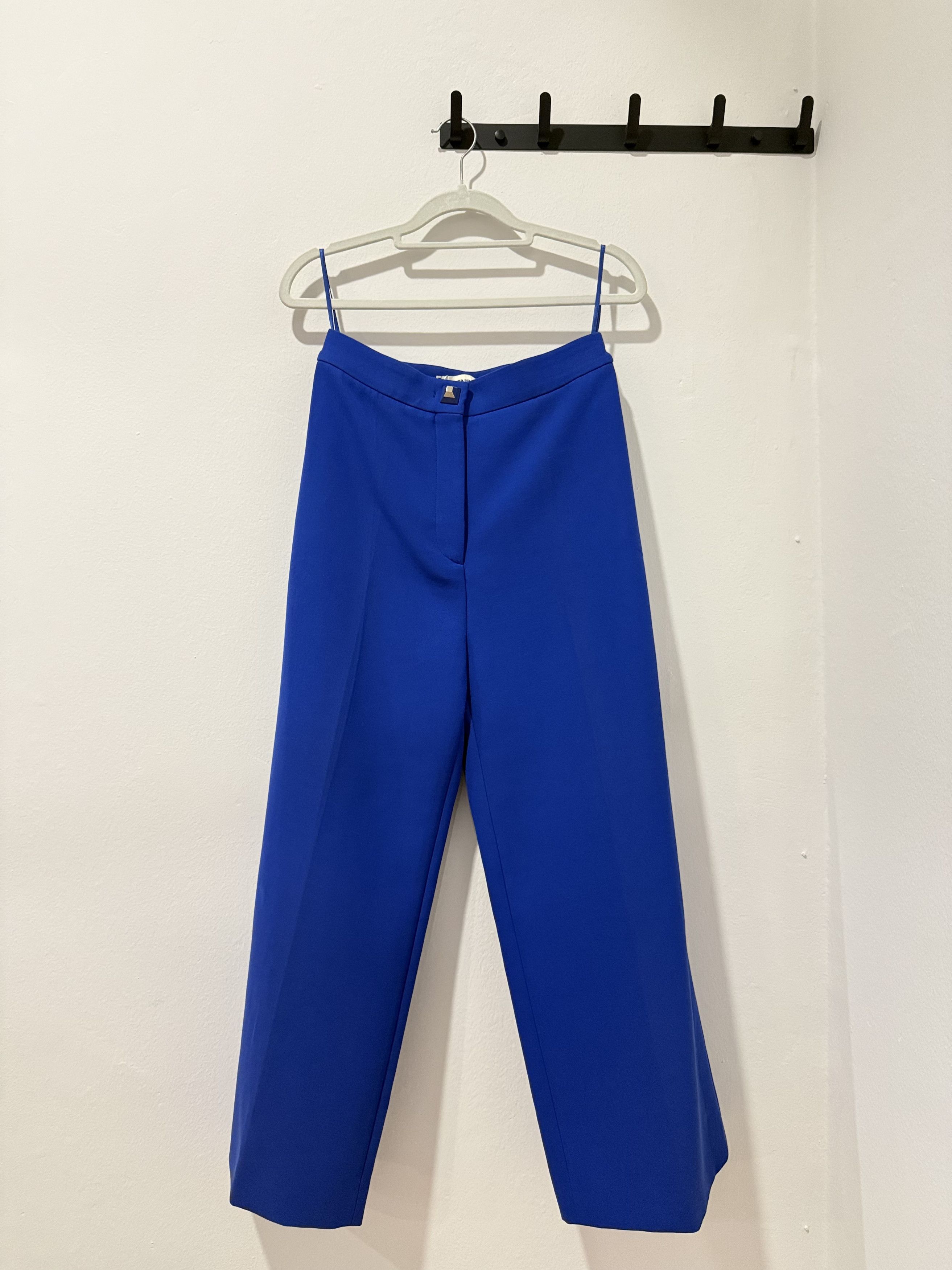 Fendi FENDI High Rise Blue Trousers Size 26" / US 2 / IT 38 - 1 Thumbnail