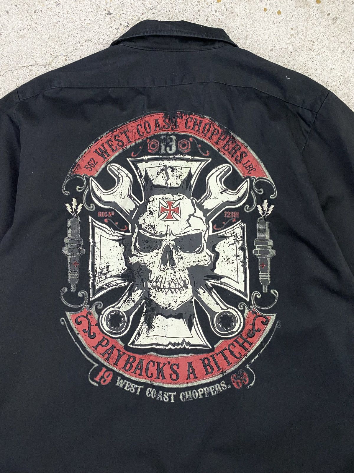 West Coast Choppers West coast choppers button up shirt vintage moto y2k harley Size US XL / EU 56 / 4 - 11 Thumbnail