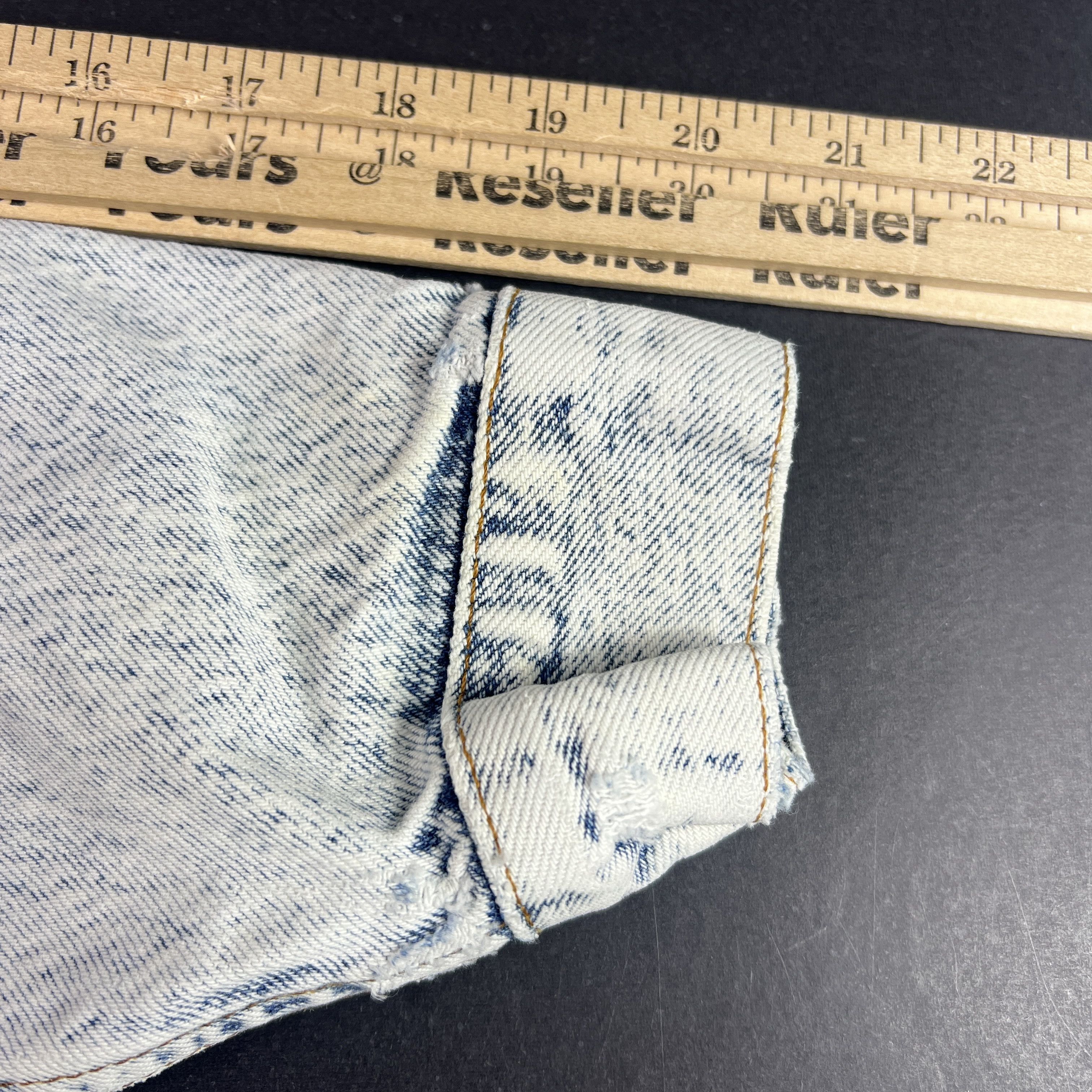 Levi's VTG Levi's Big Jean Jacket Faded Acid Wash Trucker USA Made Size L / US 10 / IT 46 - 11 Thumbnail