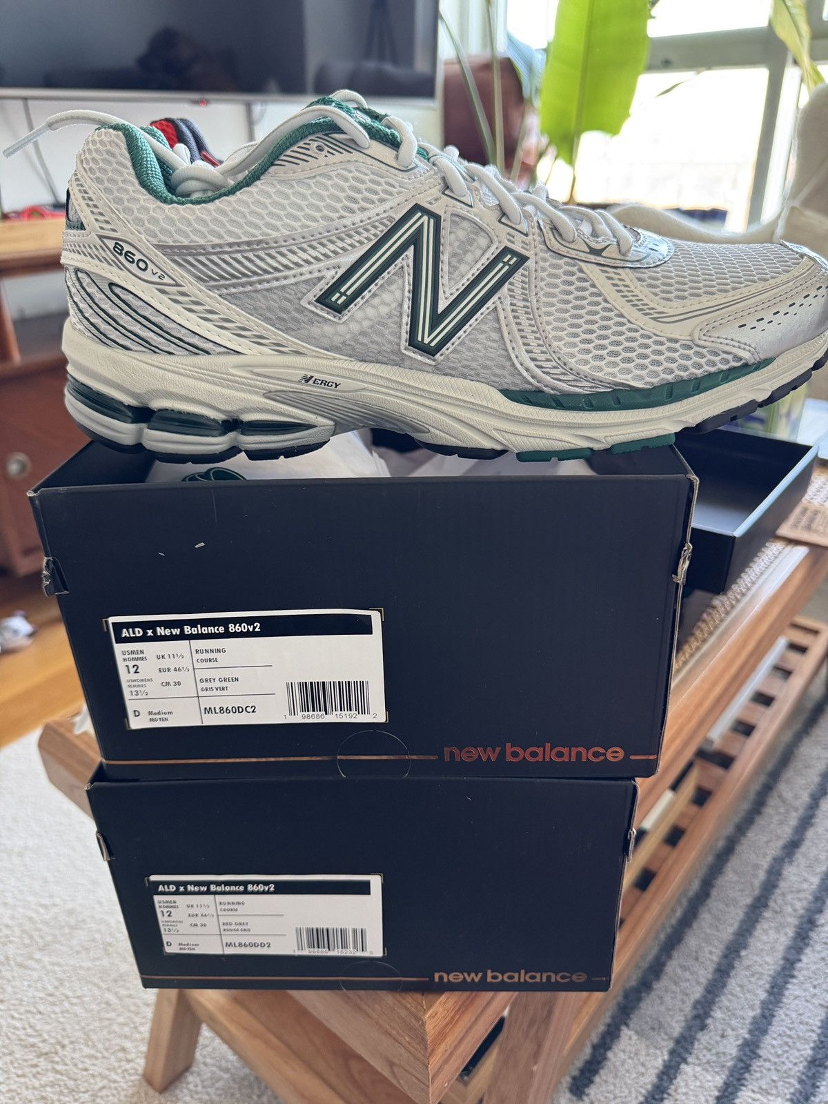 Aime Leon Dore x New Balance 860v2 White/Green Size 12