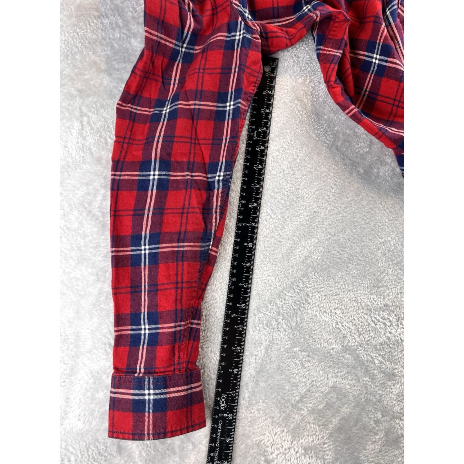 Lucky Brand Lucky Brand Flannel Plaid Shirt Mens L Red Pearl Snap Buttons Western Cowboy Shirt Size US L / EU 52-54 / 3 - 7 Thumbnail