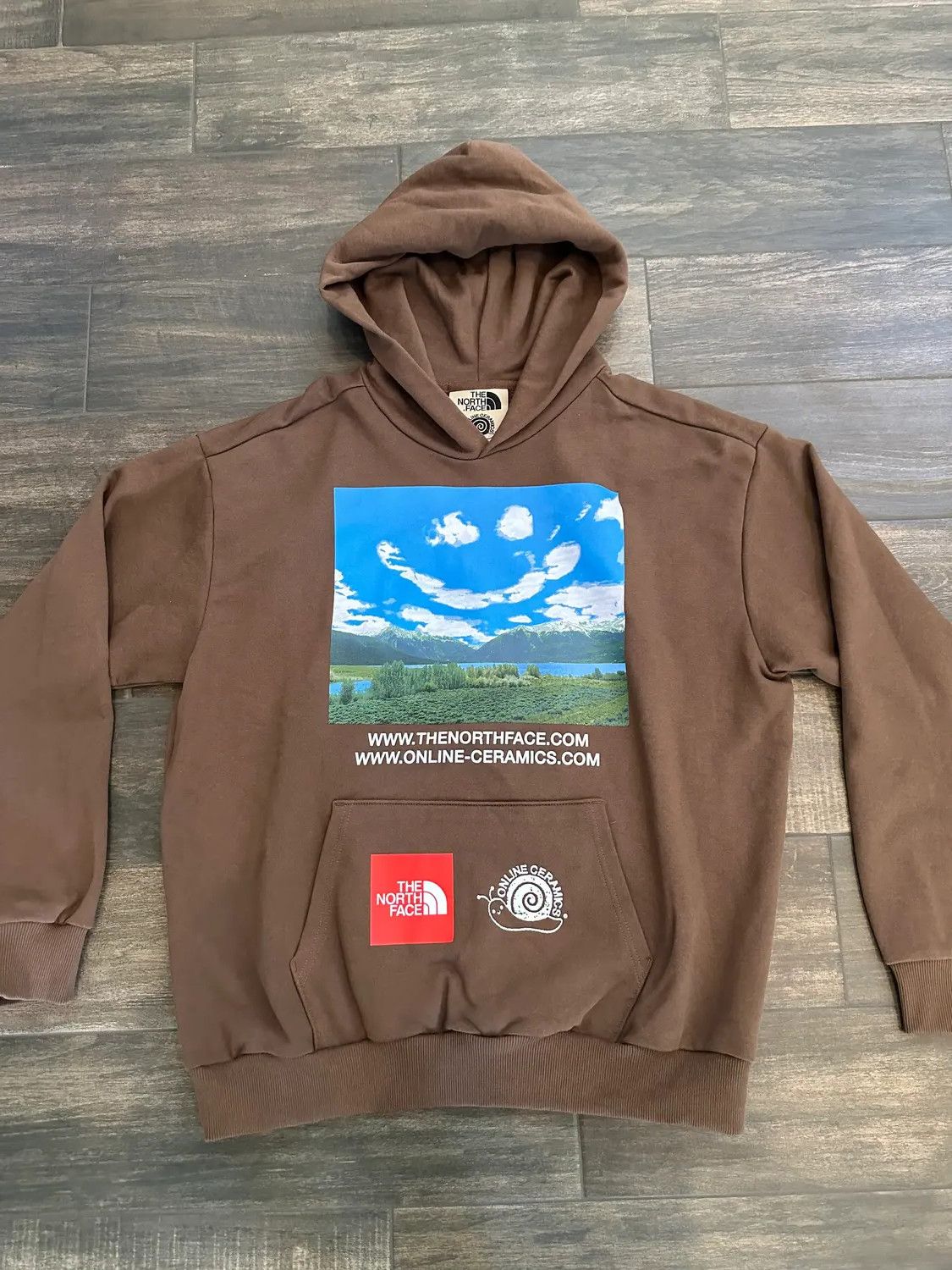 Online Ceramics × The North Face TNF OC Smile Cloud Hoodie Brown Size US S / EU 44-46 / 1 - 1 Thumbnail